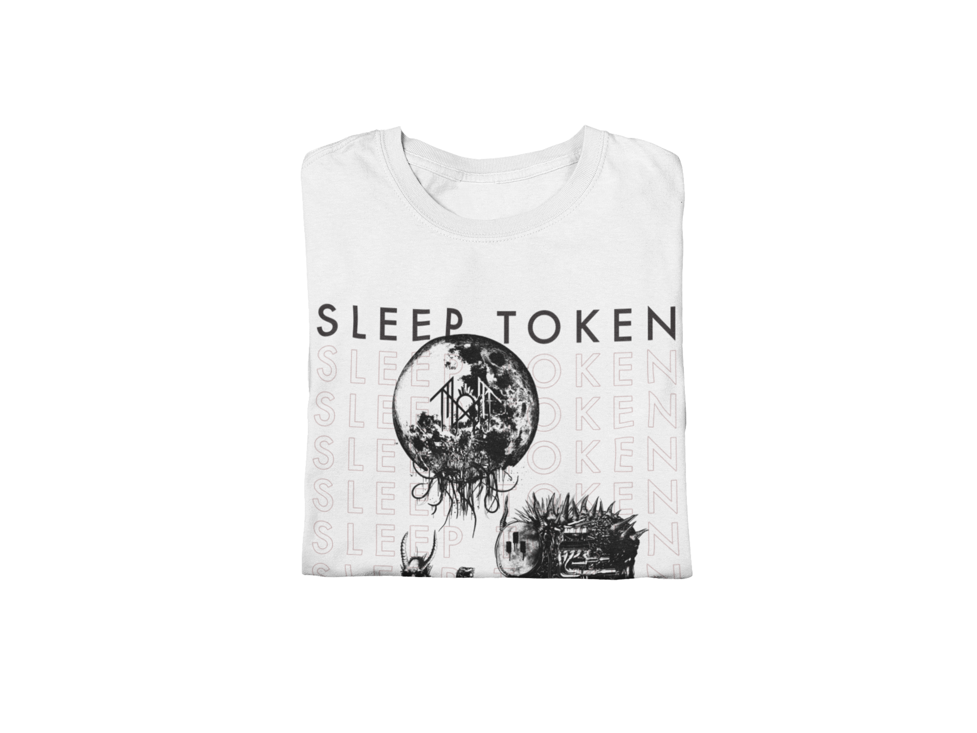 MERCHMOMENT Sleep Token Take Me Back Jumbo Print T-Shirt [Apparel]