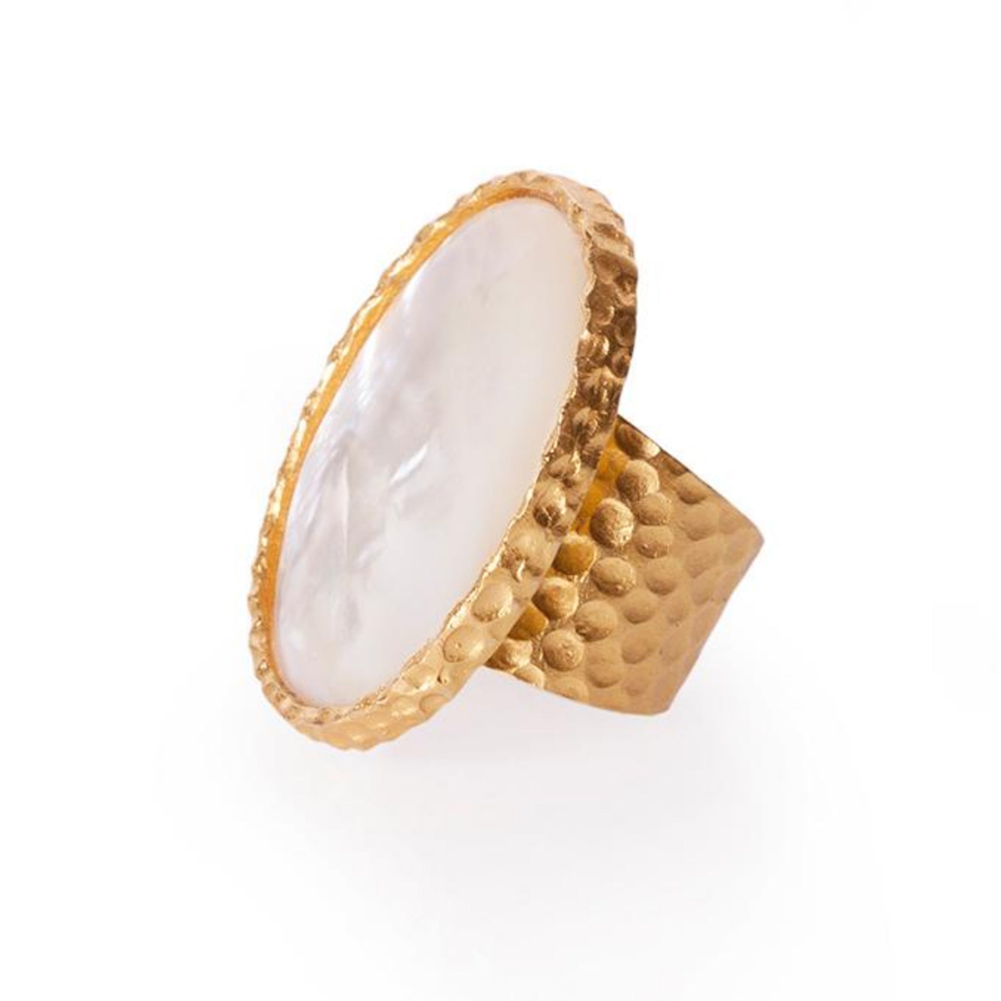 Statement Ring - Pearl by Christina Greene at Shirley Shoppe