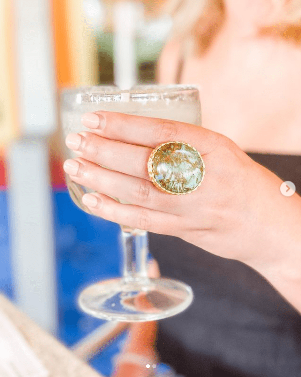 Statement Ring - Turquoise by Christina Greene at Shirley Shoppe