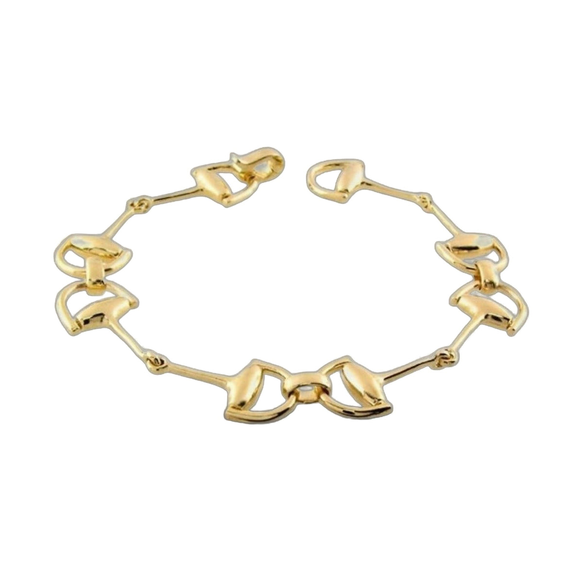 Equestrian Stirrup Bracelet — Slim Bar Link