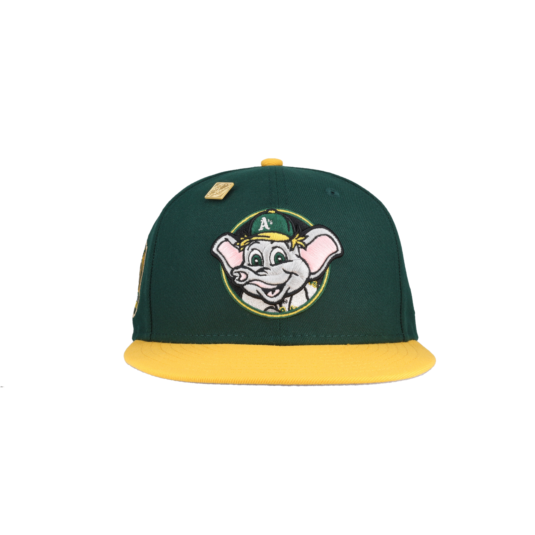 Oakland Athletics Stomper Mascot 50th Anniversary Patch 59Fifty Fitted Hat