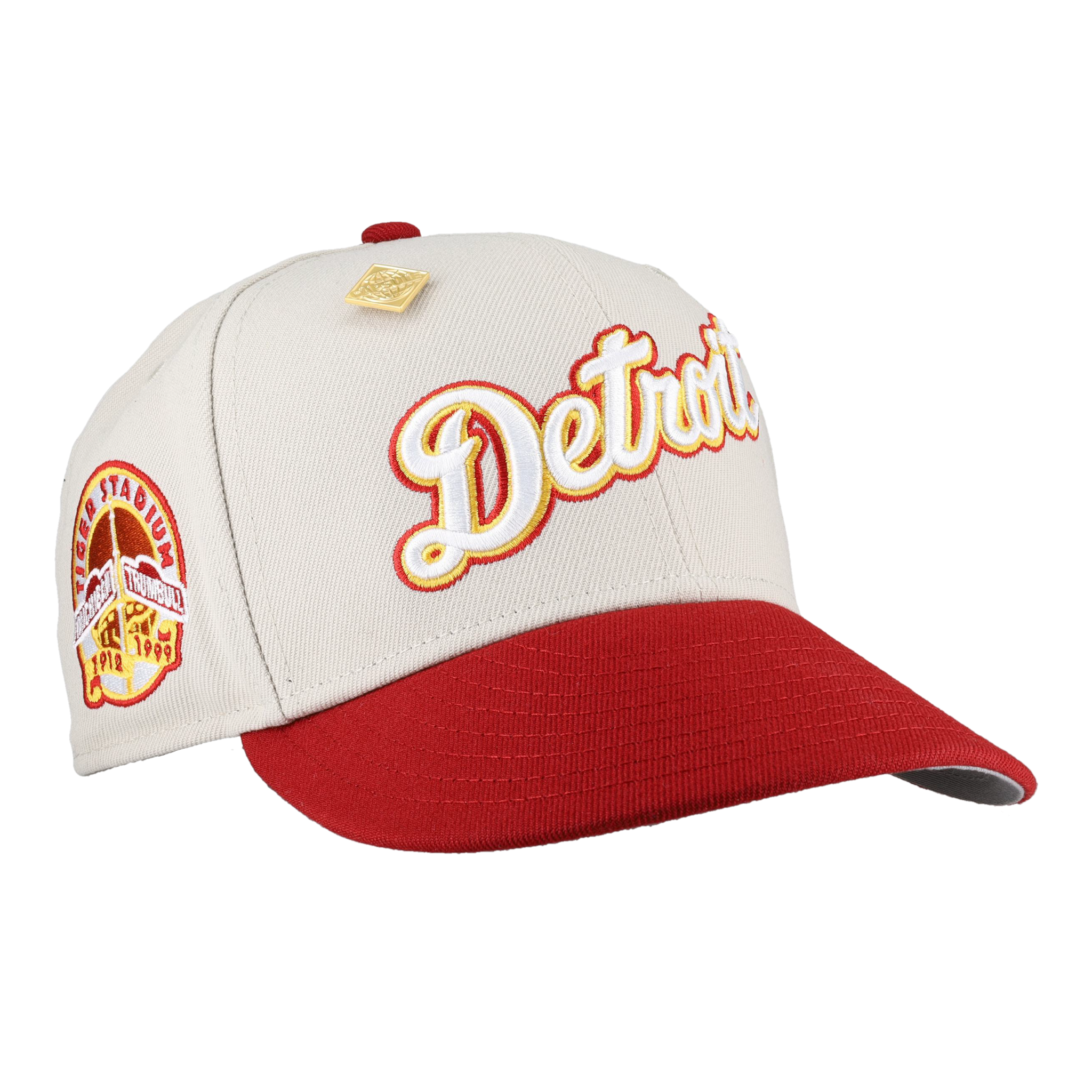 Detroit Tigers April 4th Collection Tiger Stadium Patch Fitted Hat