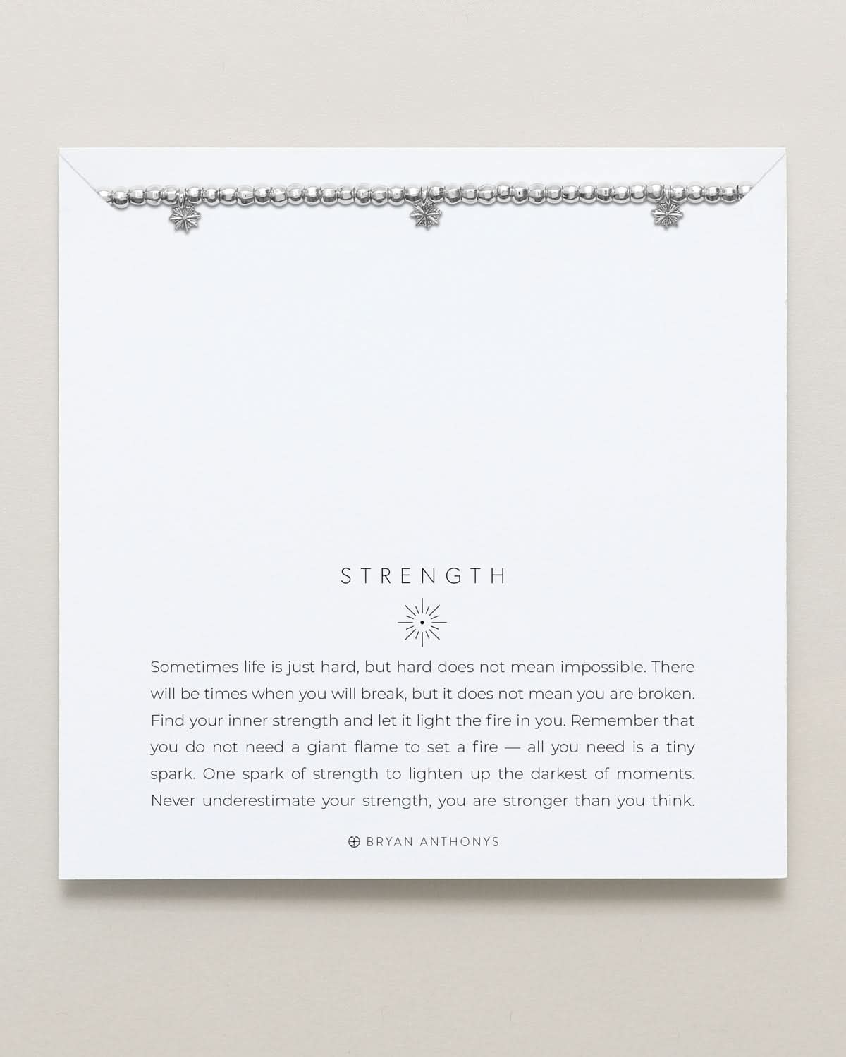Strength Beaded Icon Bracelet by Bryan Anthonys at Shirley Shoppe