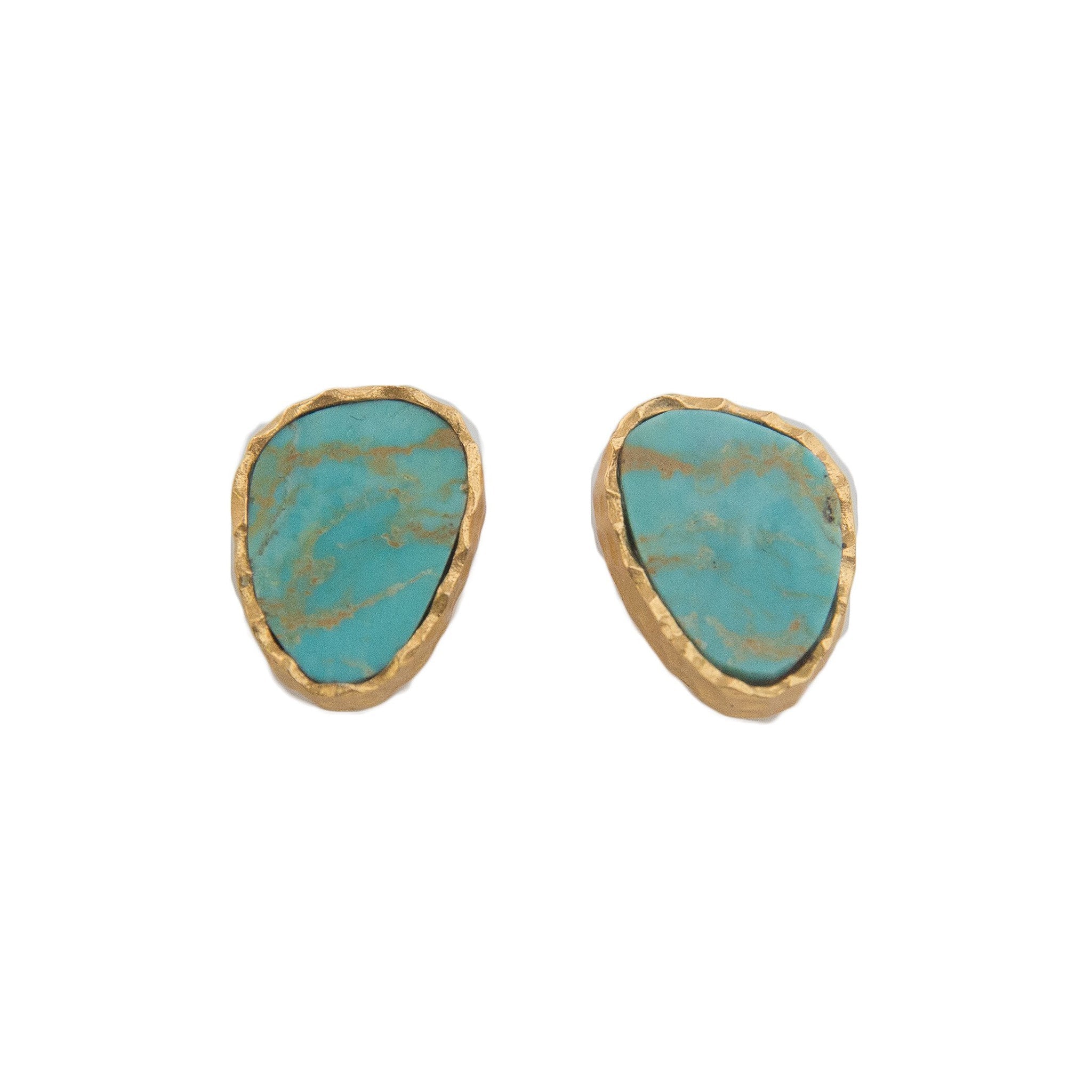 Stud Earrings - Turquoise by Christina Greene at Shirley Shoppe