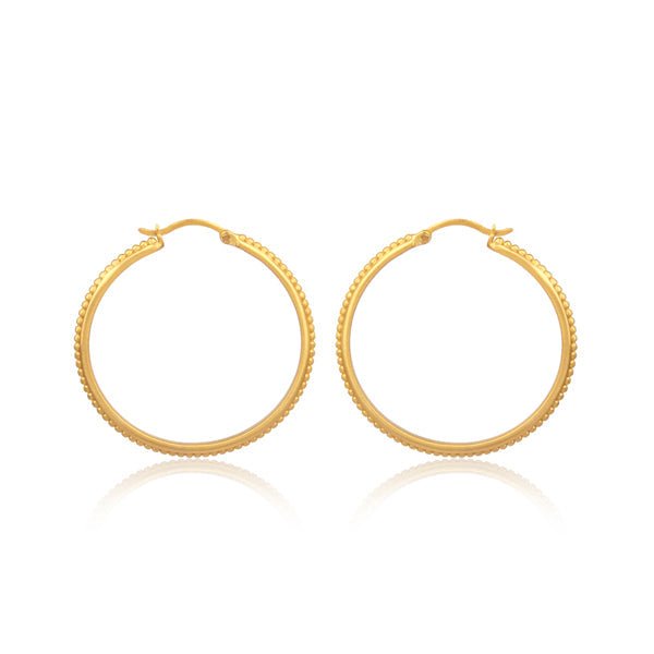 Studded Hoop Earrings by Christina Greene at Shirley Shoppe