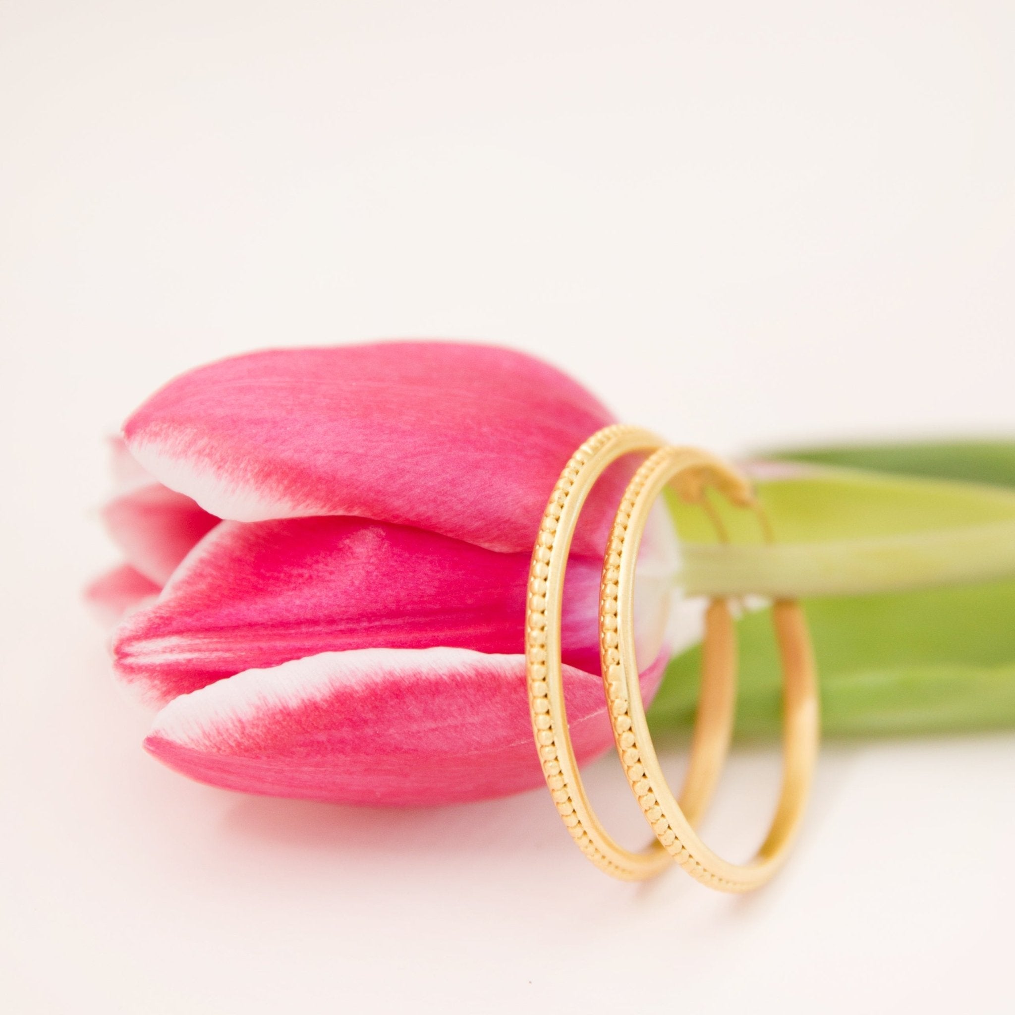 Studded Hoop Earrings by Christina Greene at Shirley Shoppe