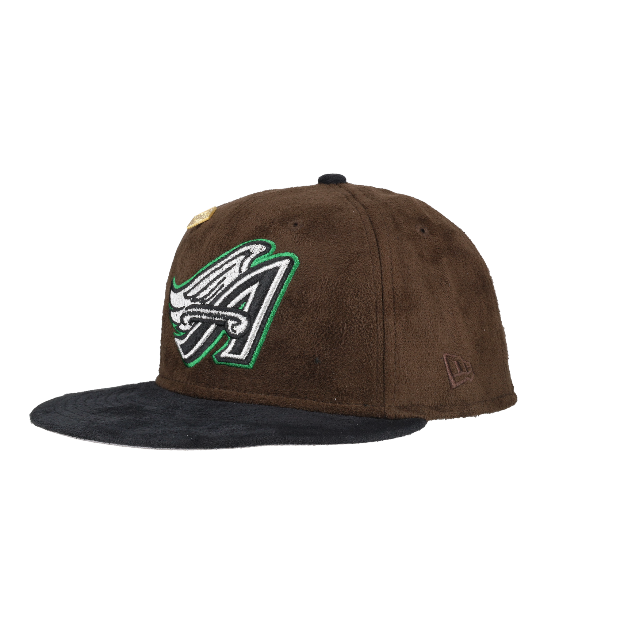Anaheim Angels Brown Suede 50th Anniversary Patch 59Fifty Fitted Hat