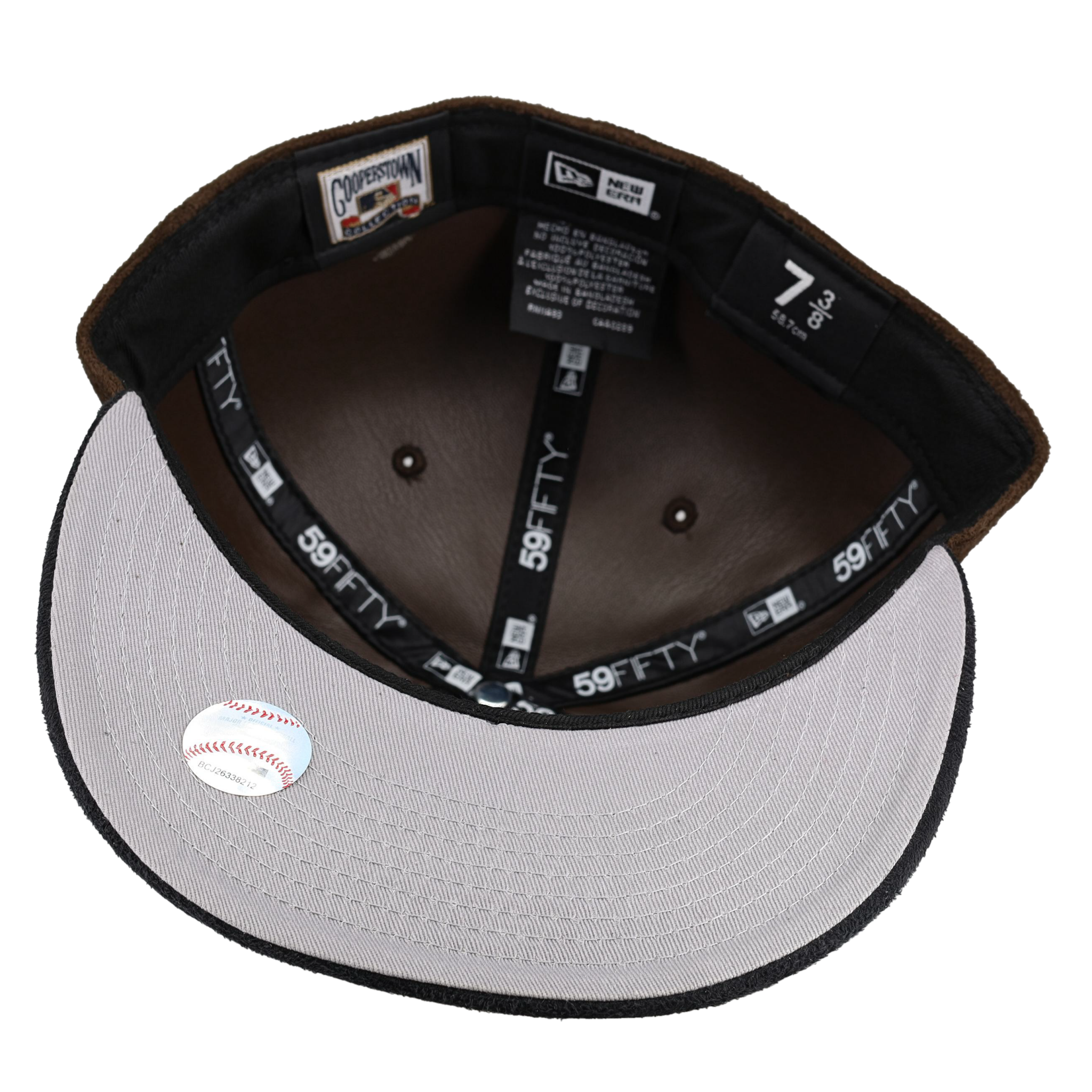 Anaheim Angels Brown Suede 50th Anniversary Patch 59Fifty Fitted Hat