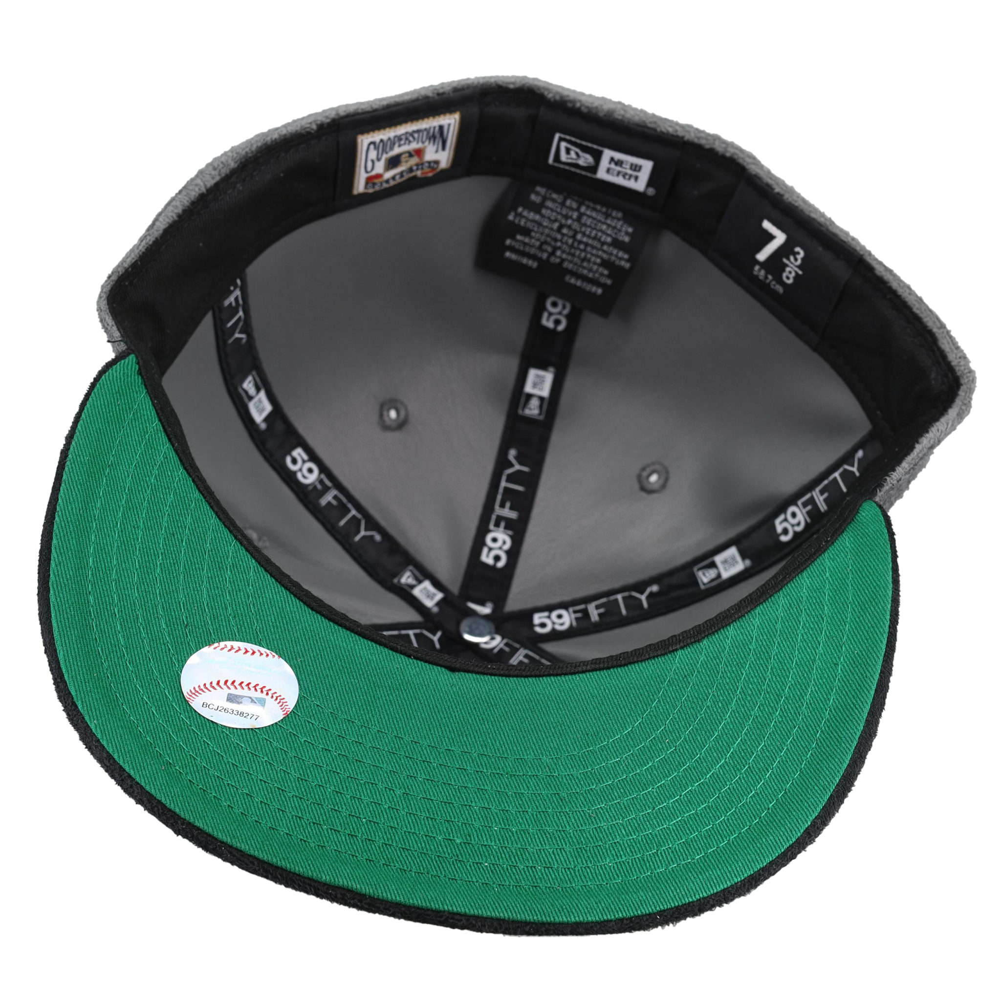 Atlanta Braves Grey Suede 2017 Inaugural Season Patch 59Fifty Fitted Hat