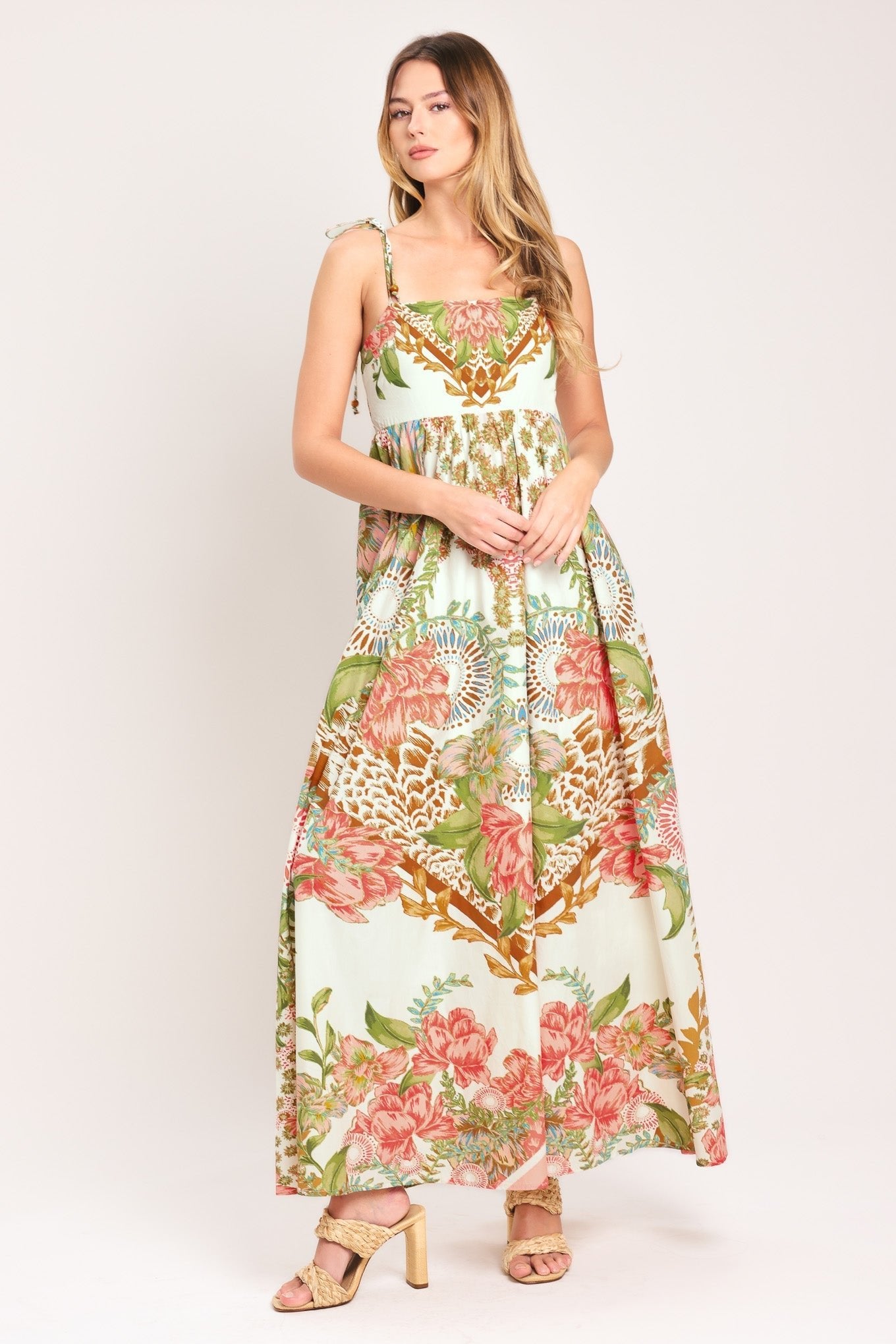 SUMMER OASIS WOVEN ANKLE DRESS by Flying Tomato at Shirley Shoppe
