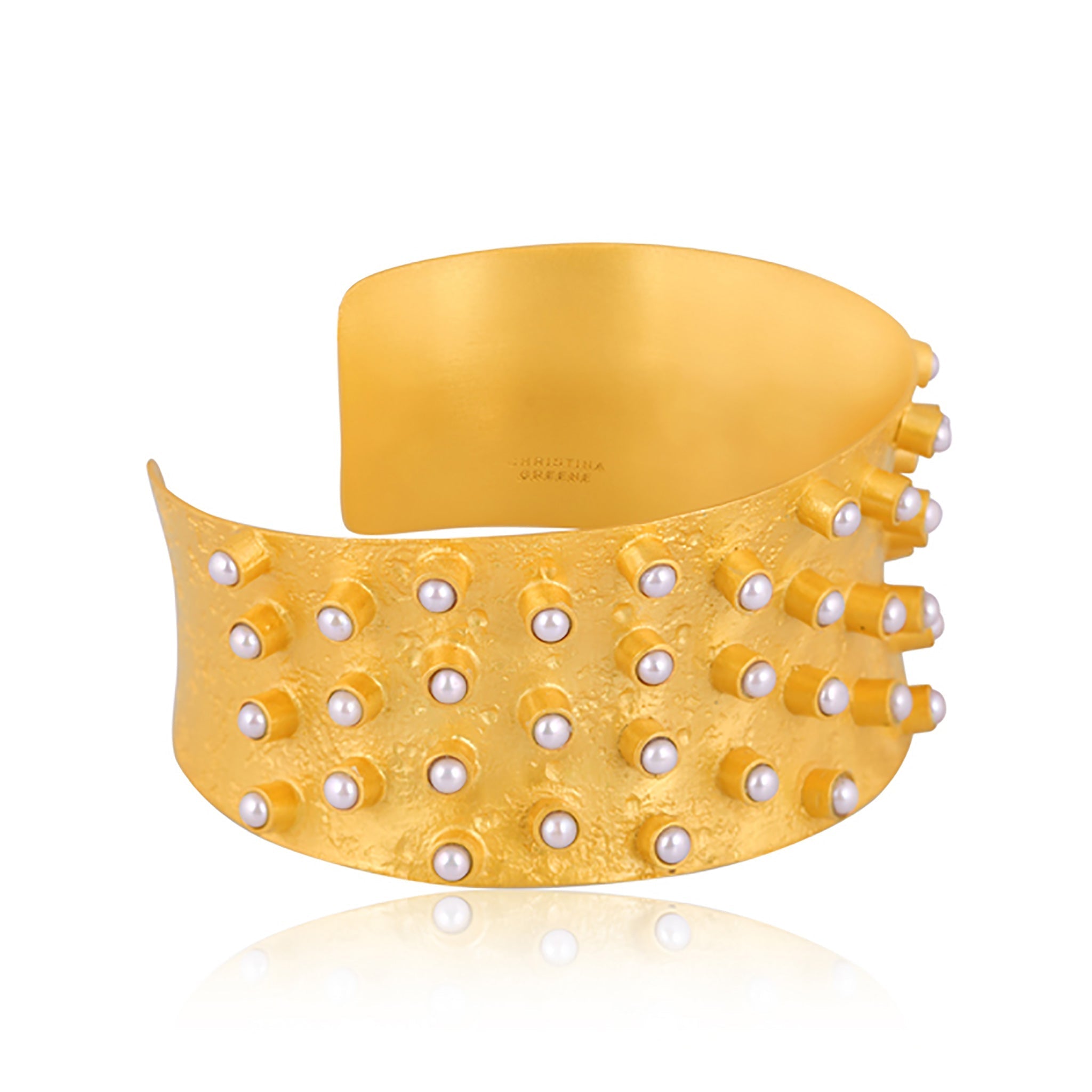 Sunbeam Cuff - Pearl by Christina Greene at Shirley Shoppe