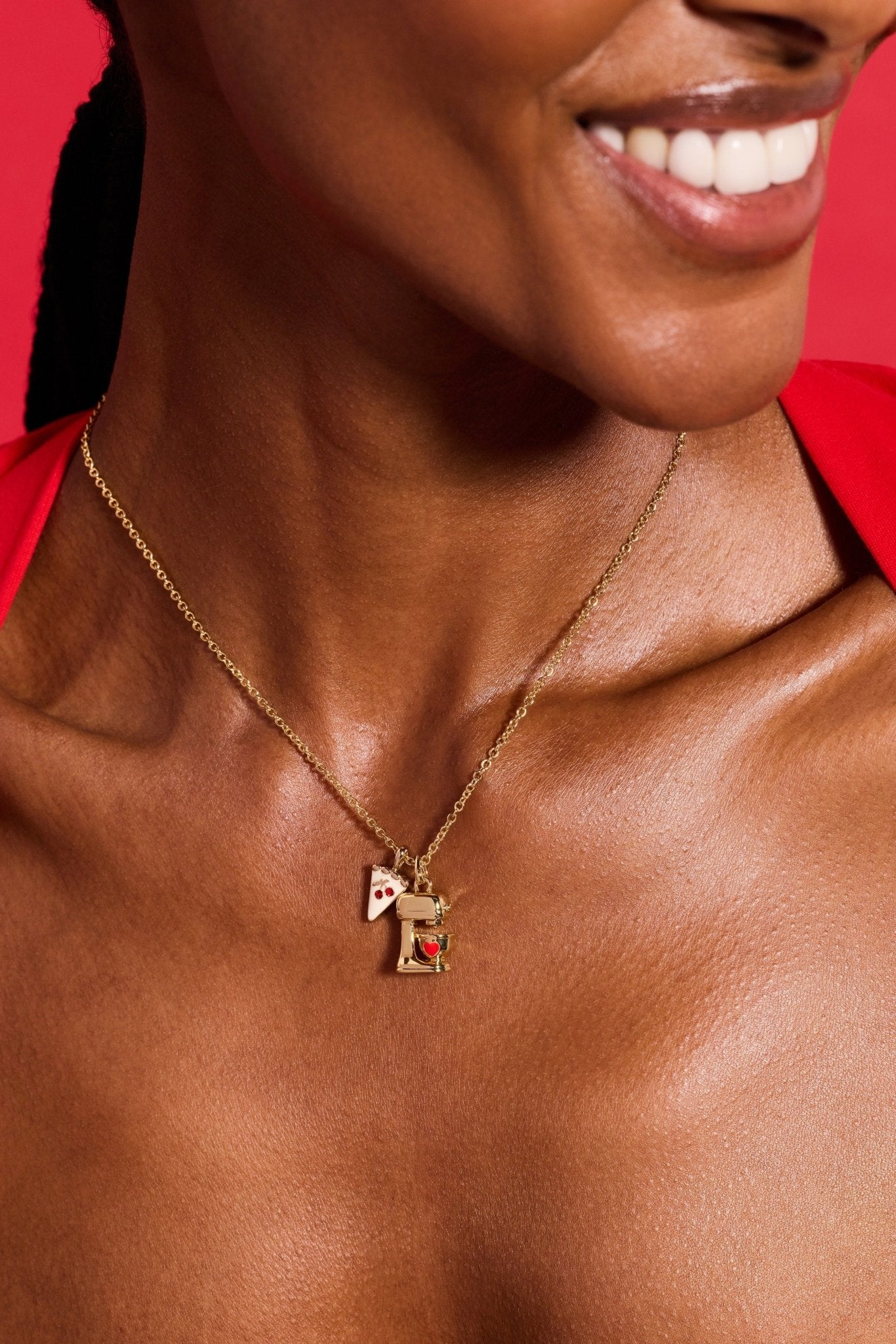 Sweet Shop Pie and Kitchen Mixer Charm Pendant Necklace by ALEX AND ANI at Shirley Shoppe