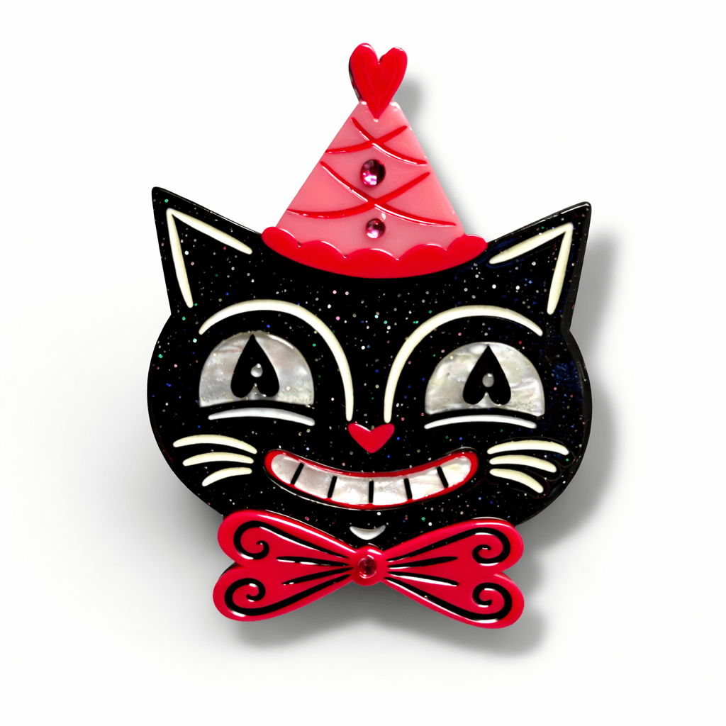Sweetheart Jack Brooch by Johanna Parker x Lipstick & Chrome by Quirks! at Shirley Shoppe