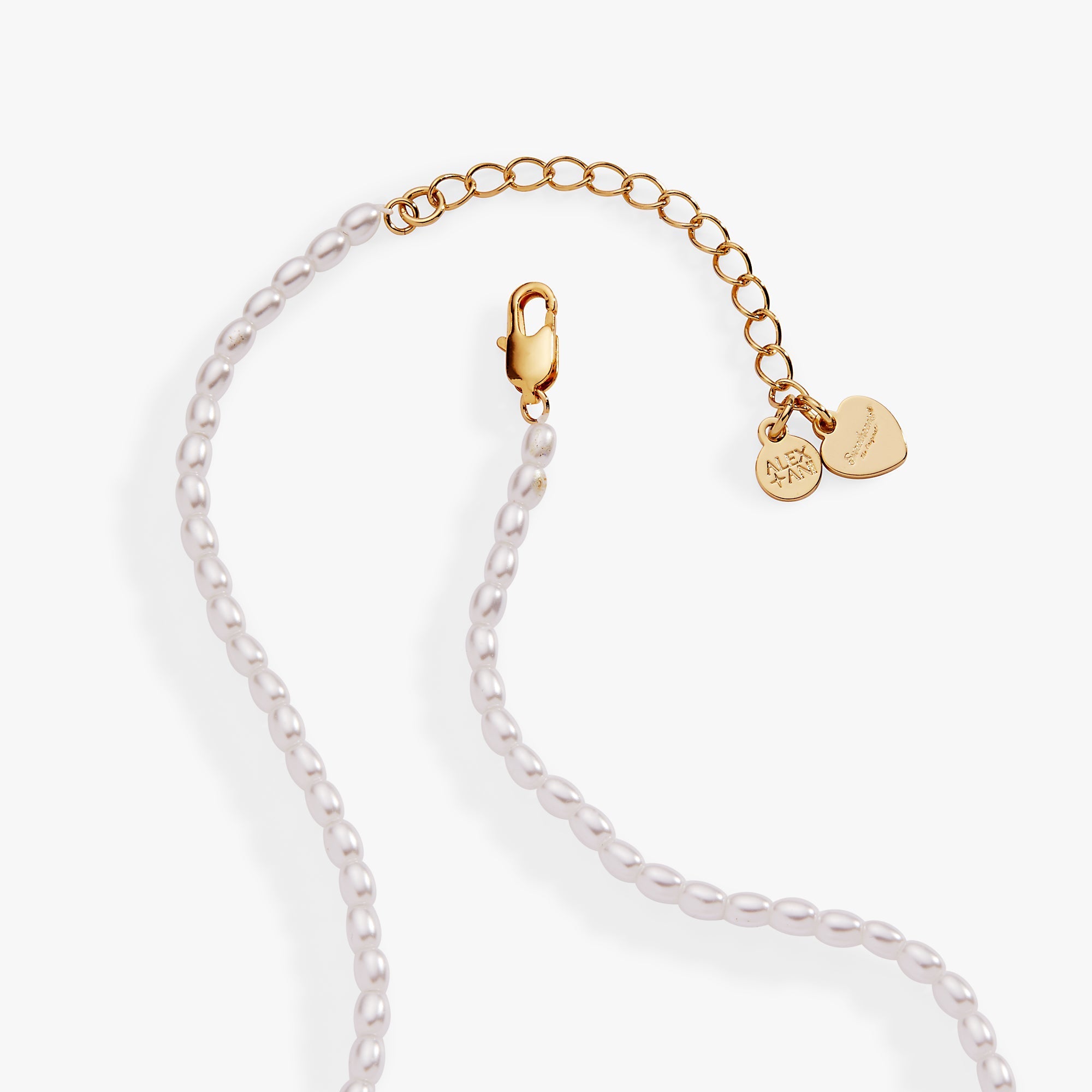 Sweethearts® ‘XOXO’ Heart Charm Pearl Beaded Necklace by ALEX AND ANI at Shirley Shoppe