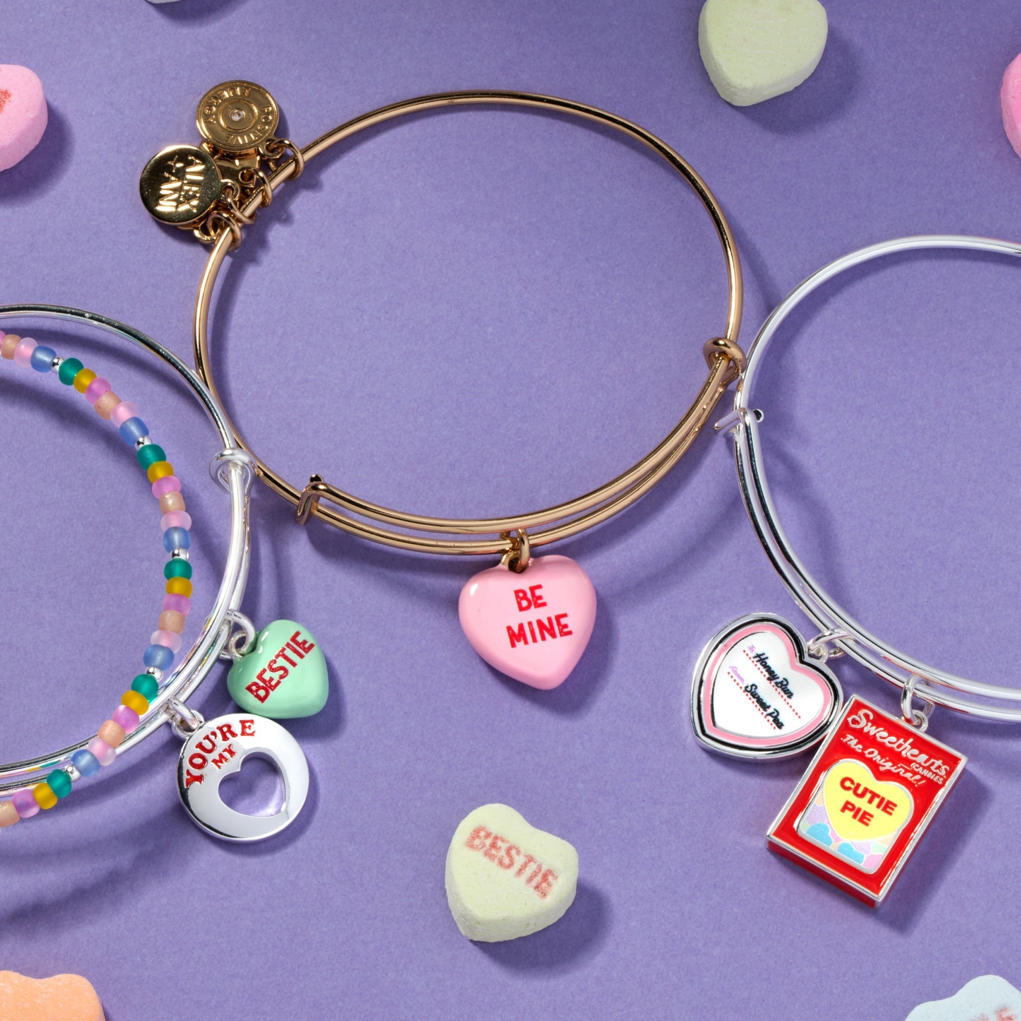 Sweethearts® 'You're My Bestie' Bangle Set of 2 by ALEX AND ANI at Shirley Shoppe