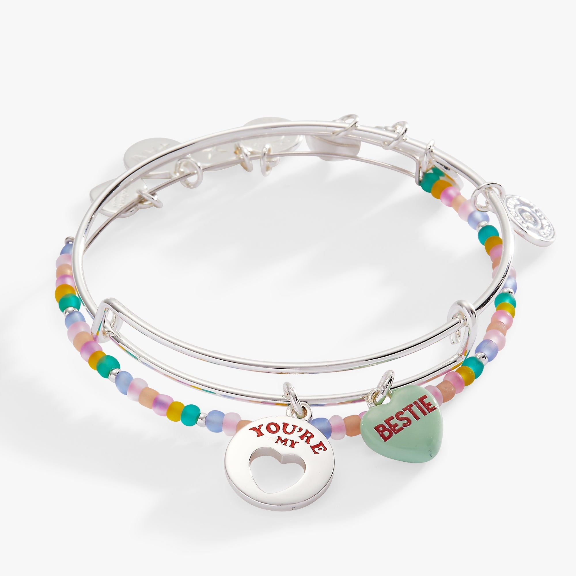 Sweethearts® 'You're My Bestie' Bangle Set of 2 by ALEX AND ANI at Shirley Shoppe