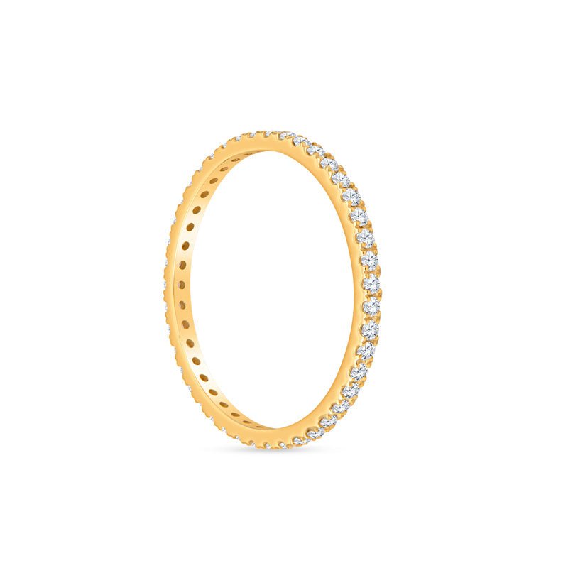 Sydney 14K Gold and Diamond Eternity Ring by Christina Greene at Shirley Shoppe