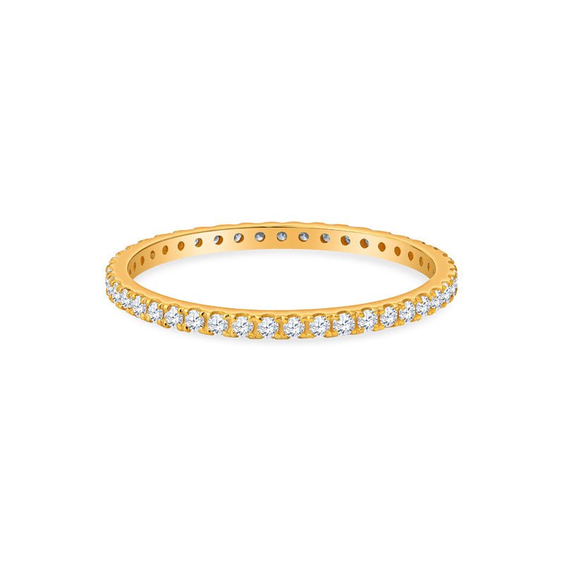 Sydney 14K Gold and Diamond Eternity Ring by Christina Greene at Shirley Shoppe