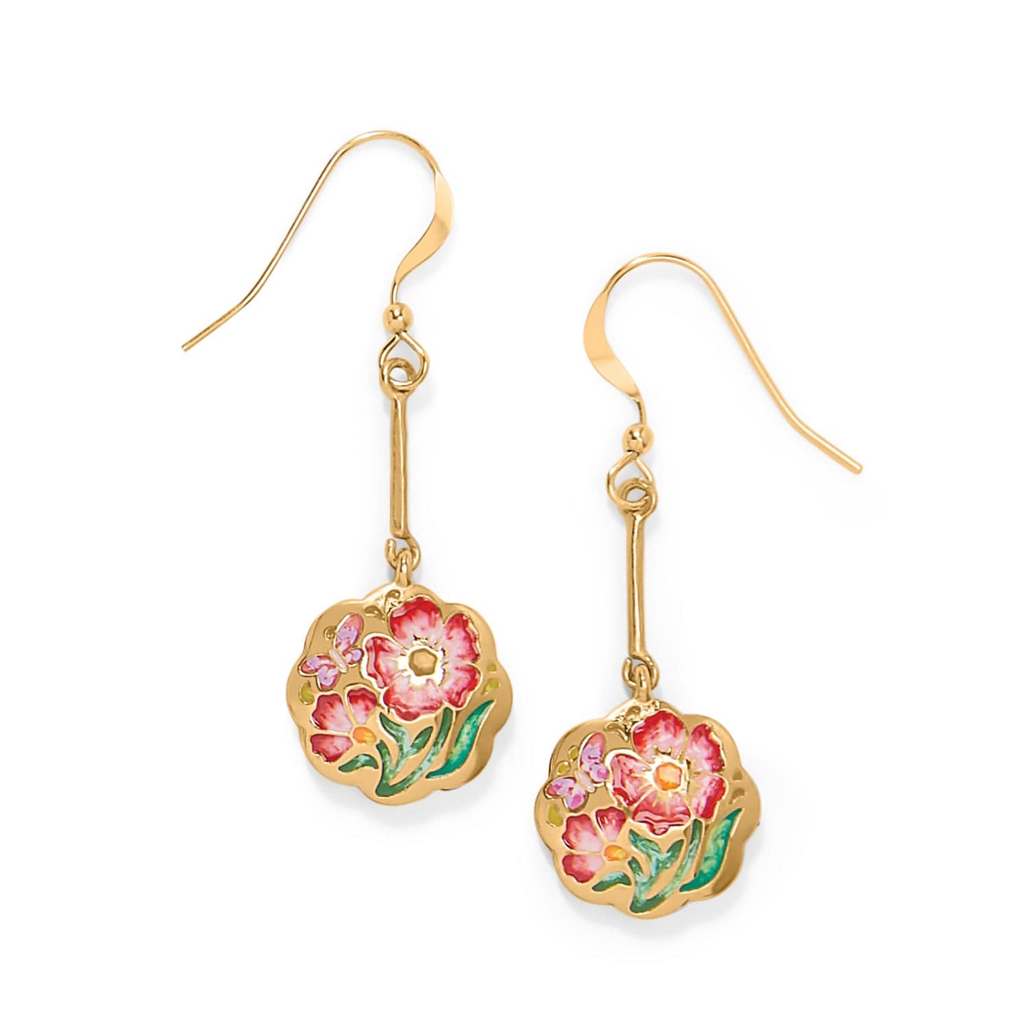 Sydney Poppy French Wire Earrings
