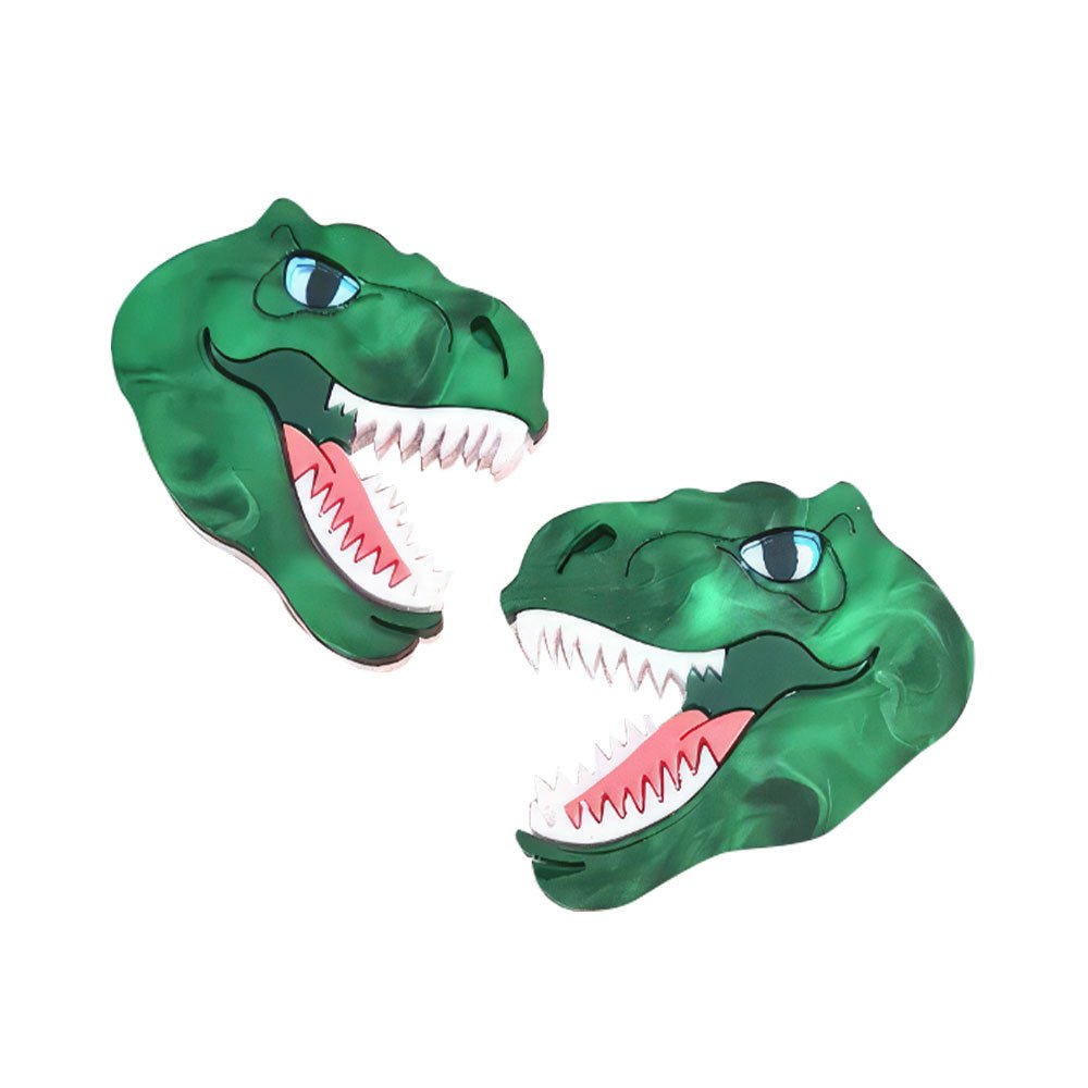 T Rex Dinosaur Brooch Set by Cherryloco Jewellery by Quirks! at Shirley Shoppe