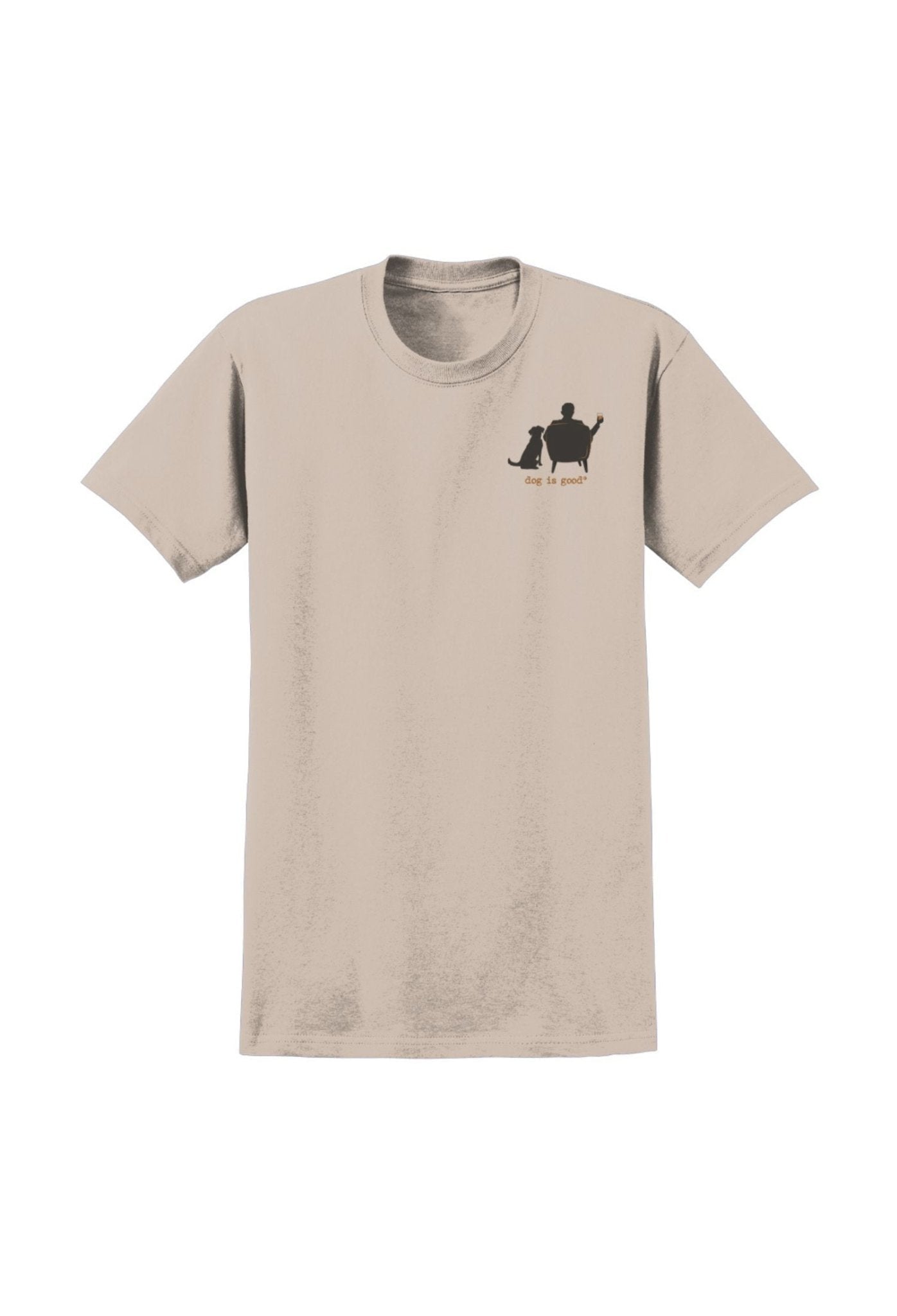 T-shirt: Conversation Not Required, Whiskey (Tan) by Dog is Good at Shirley Shoppe