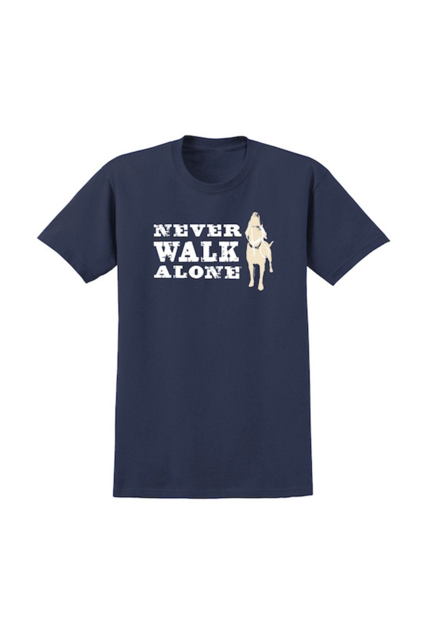 T-shirt: Never Walk Alone by Dog is Good at Shirley Shoppe