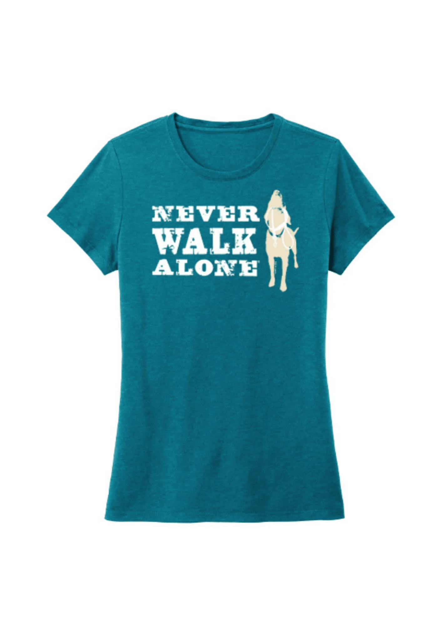 T-shirt: Never Walk Alone by Dog is Good at Shirley Shoppe