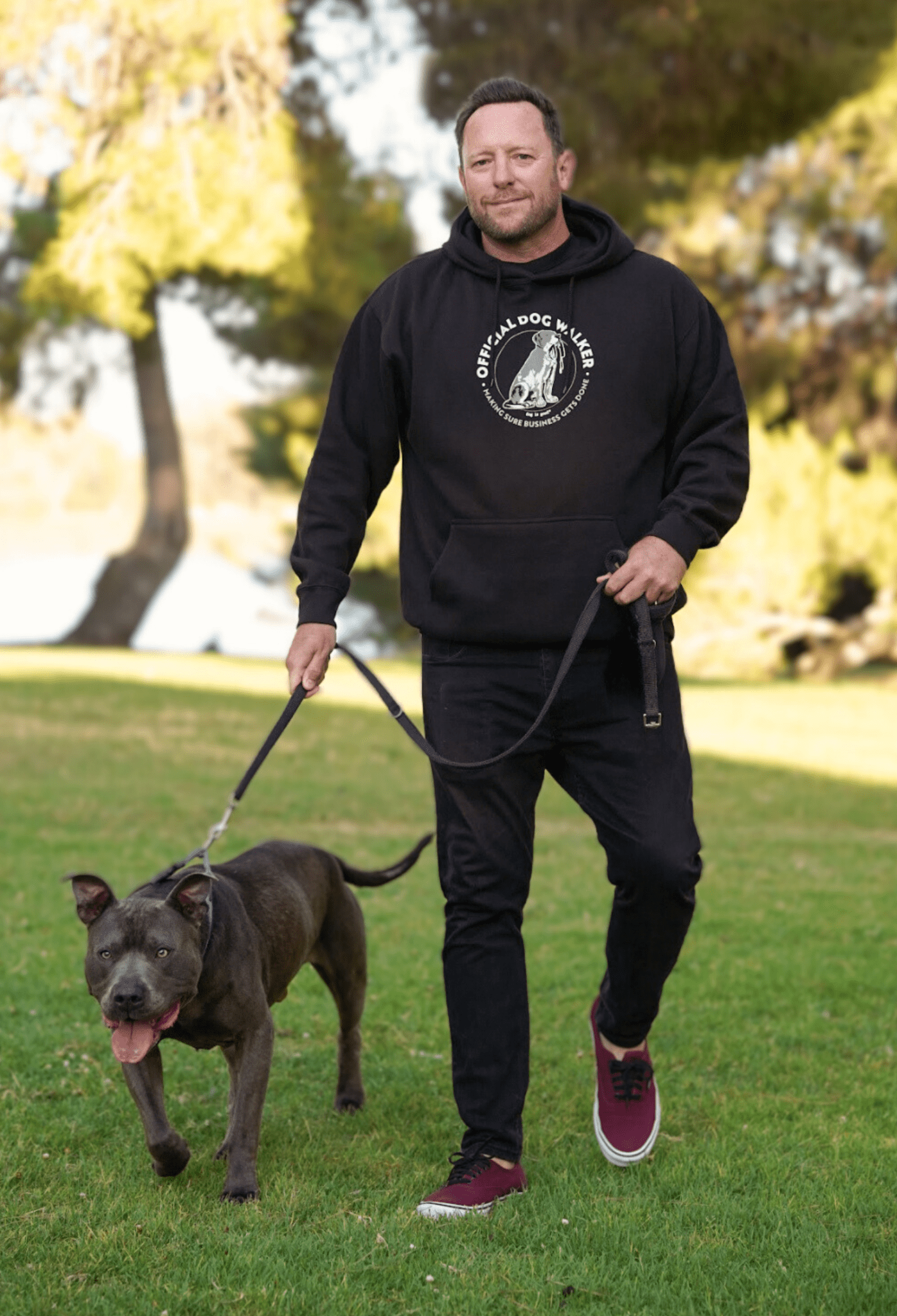 T-shirt: Official Dog Walker by Dog is Good at Shirley Shoppe