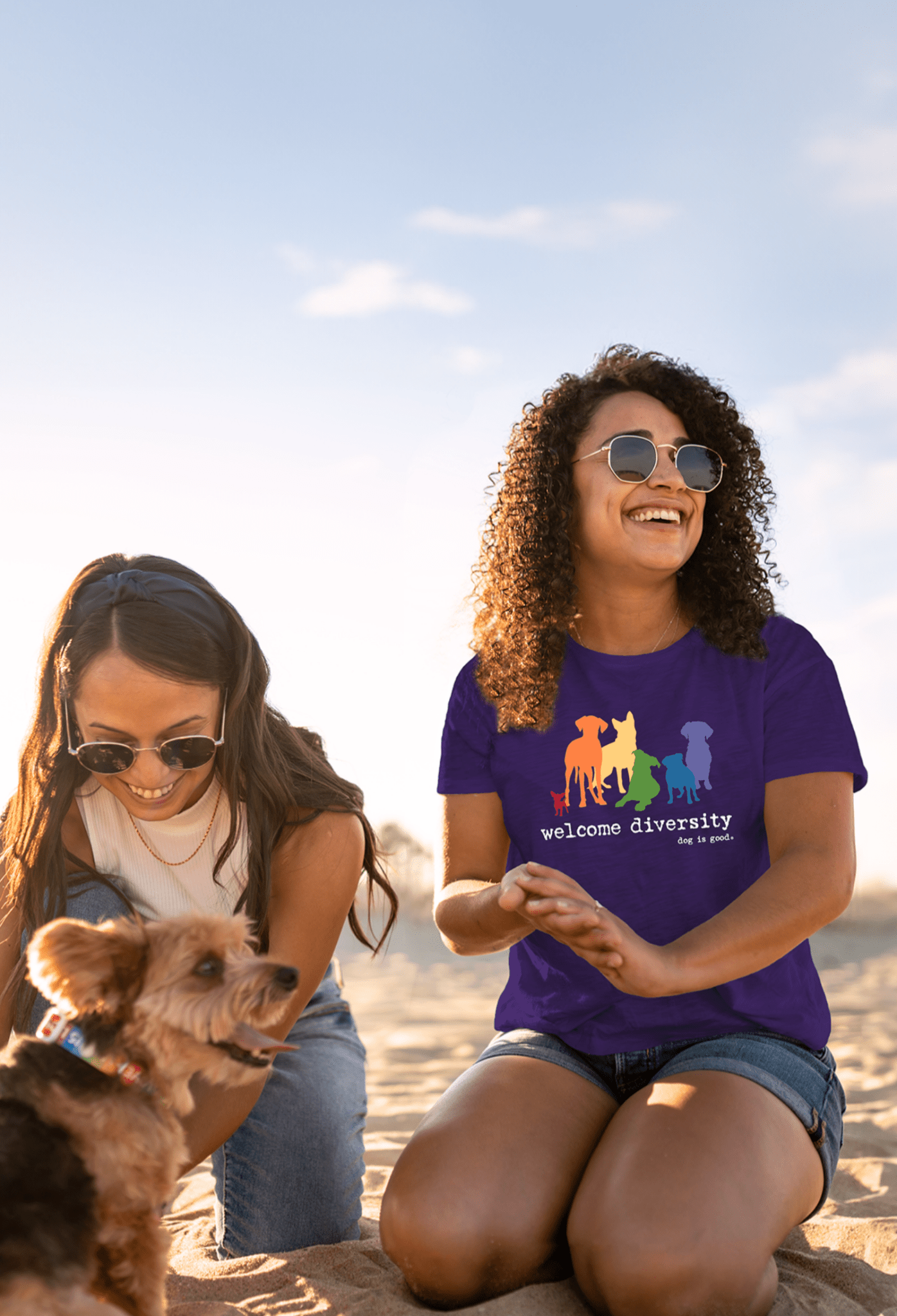T-shirt: Welcome Diversity Pride by Dog is Good at Shirley Shoppe