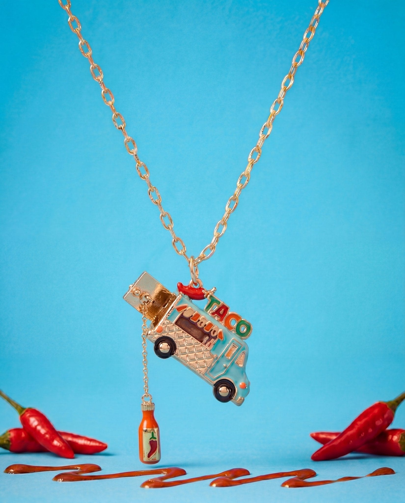 Taco Truck Locket Necklace by ALEX AND ANI at Shirley Shoppe