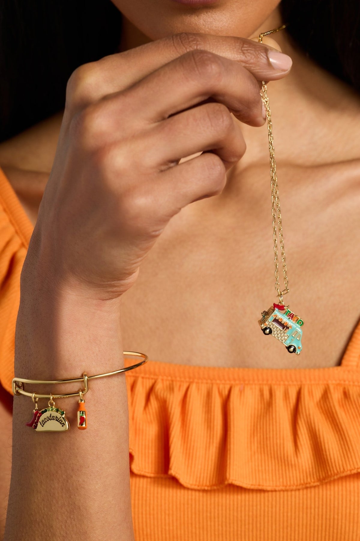 'Tacotarian' Multi Charm Bangle by ALEX AND ANI at Shirley Shoppe