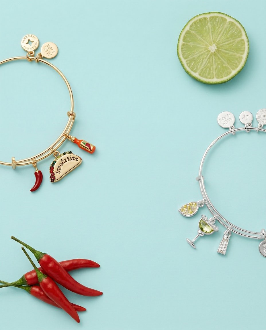 'Tacotarian' Multi Charm Bangle by ALEX AND ANI at Shirley Shoppe
