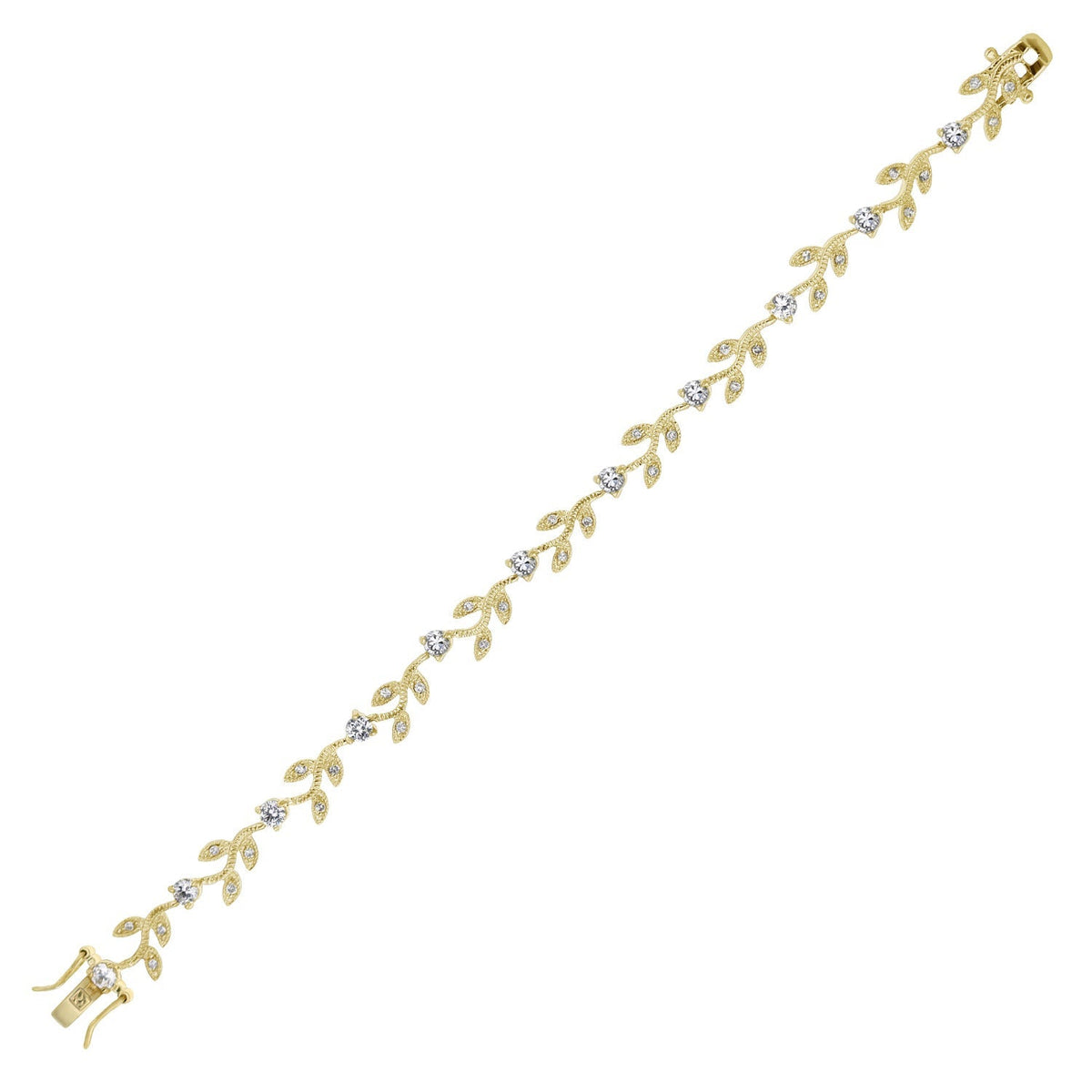 Crystal Leaf Bracelet