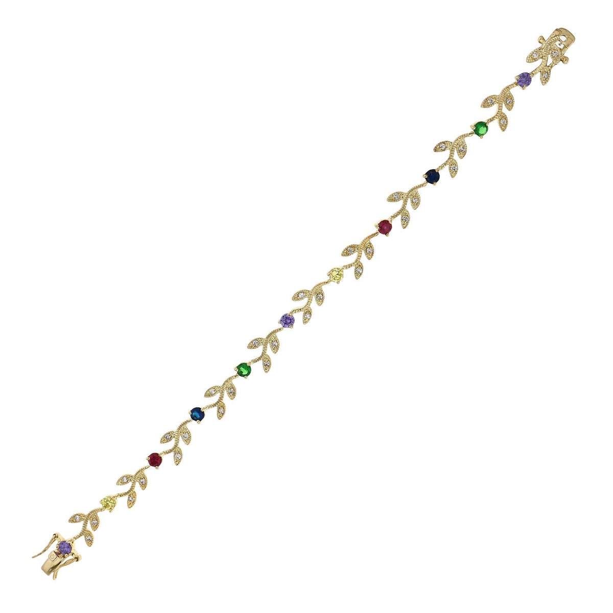 Crystal Leaf Bracelet
