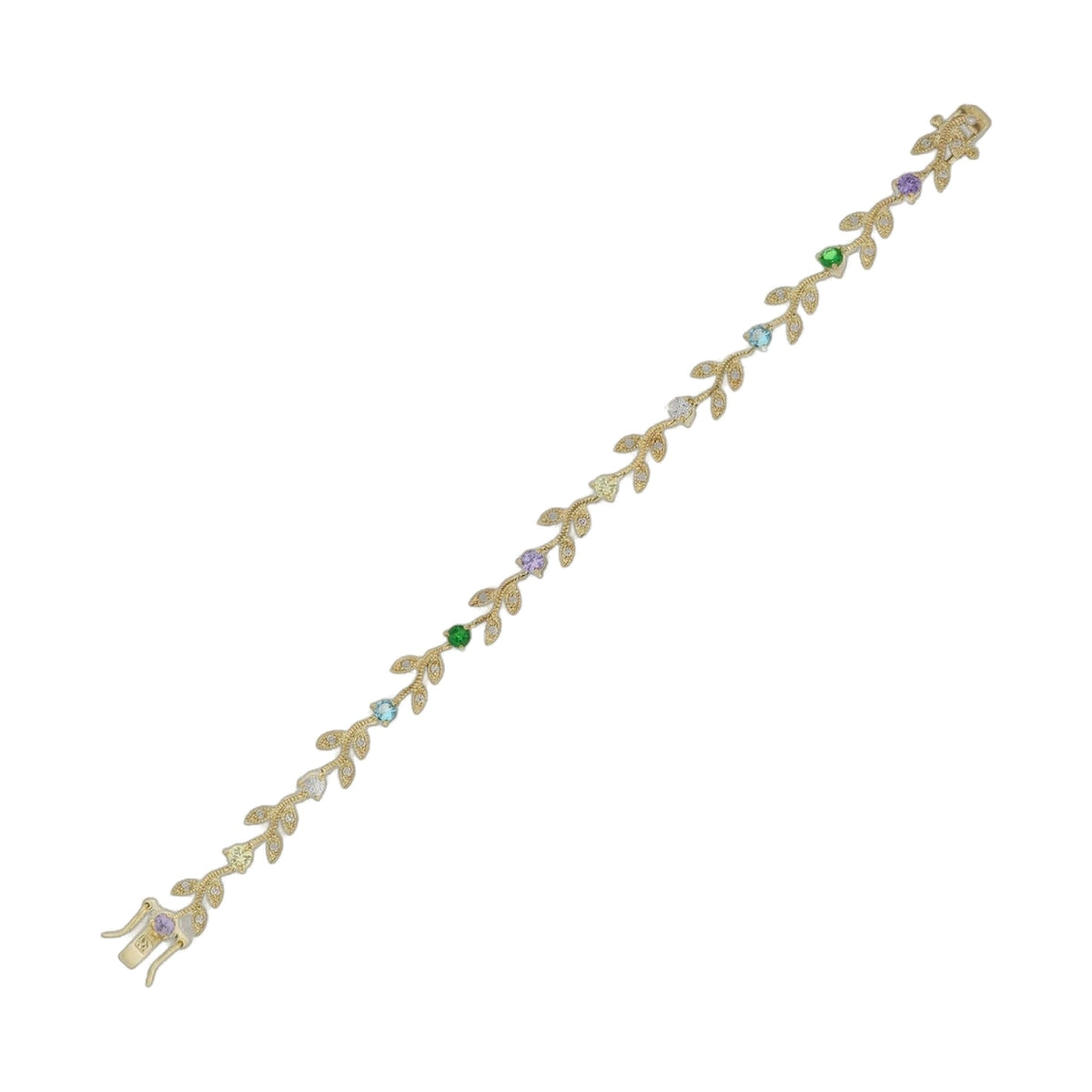 Crystal Leaf Bracelet