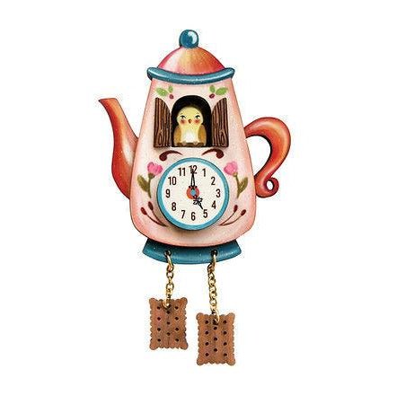 Teapot Clock Brooch by Laliblue by Quirks! at Shirley Shoppe