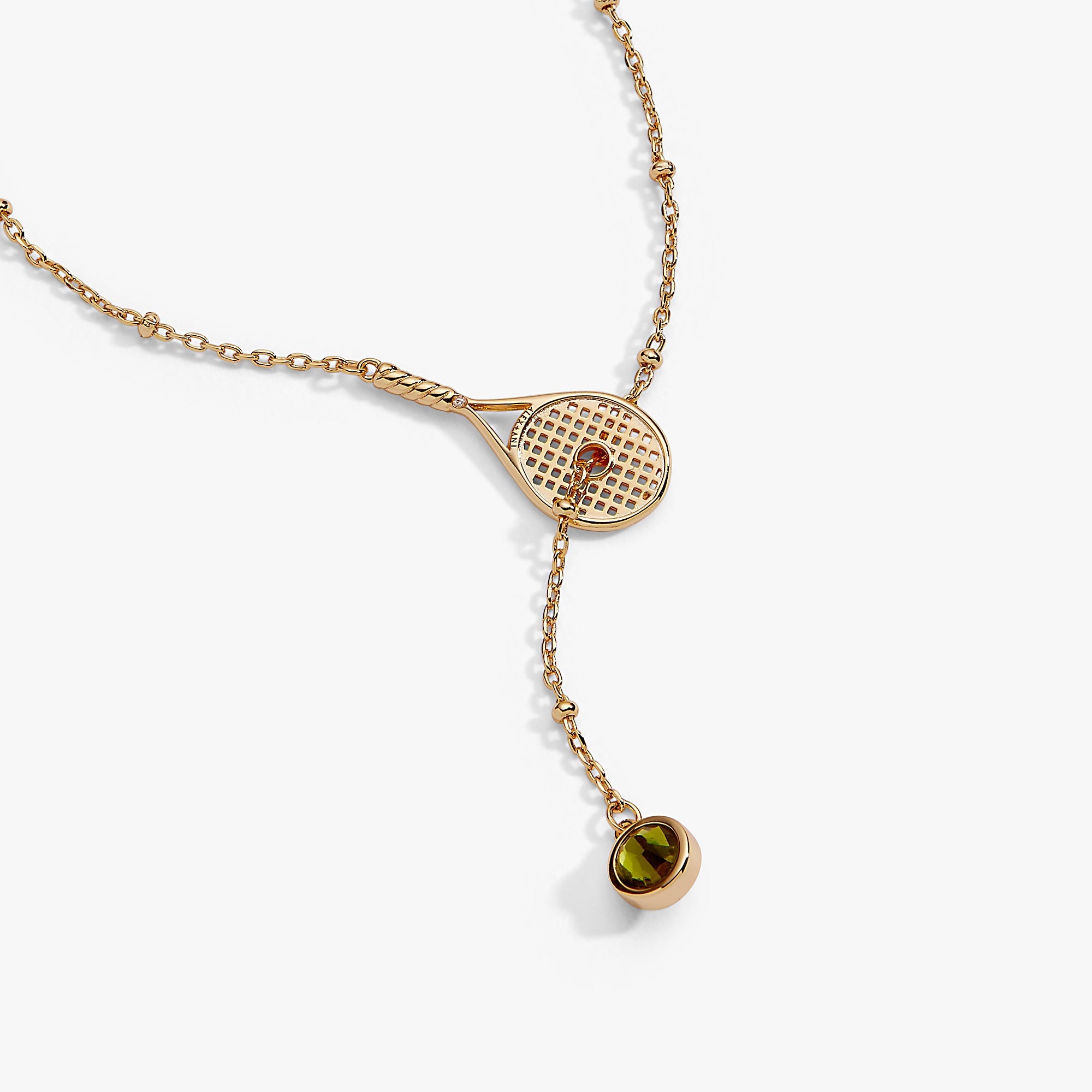 Tennis Racket Y-Necklace by ALEX AND ANI at Shirley Shoppe