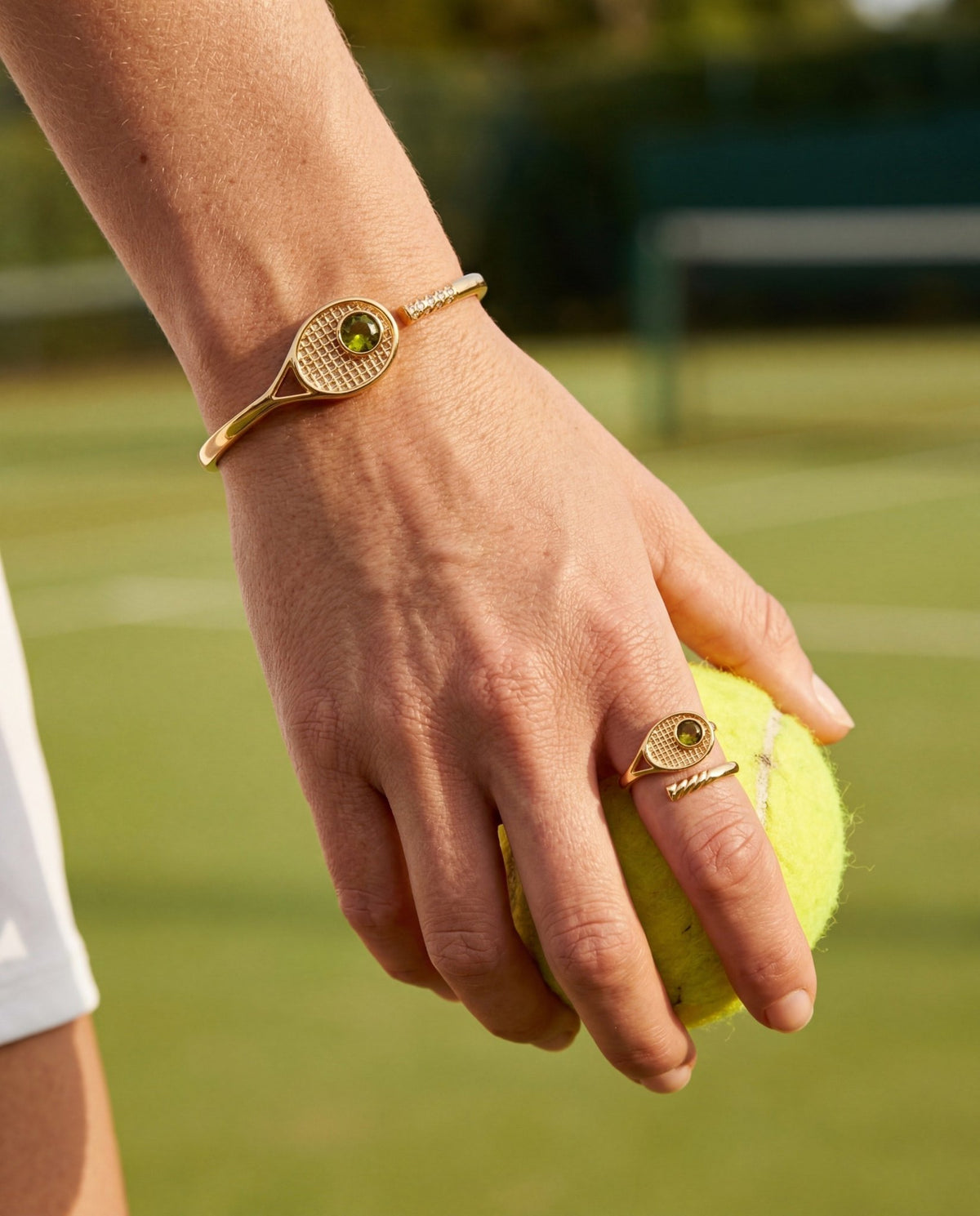 Tennis Racket 'You Are Serving' Hinge Cuff Bracelet by ALEX AND ANI at Shirley Shoppe