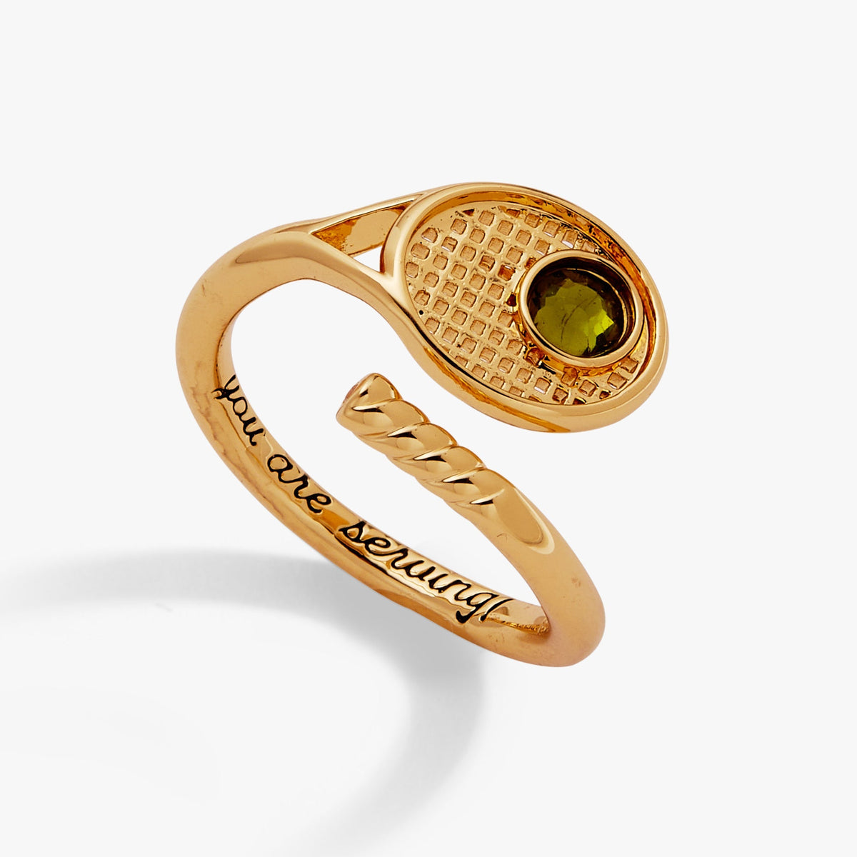 Tennis Racket 'You Are Serving' Wrap Ring by ALEX AND ANI at Shirley Shoppe
