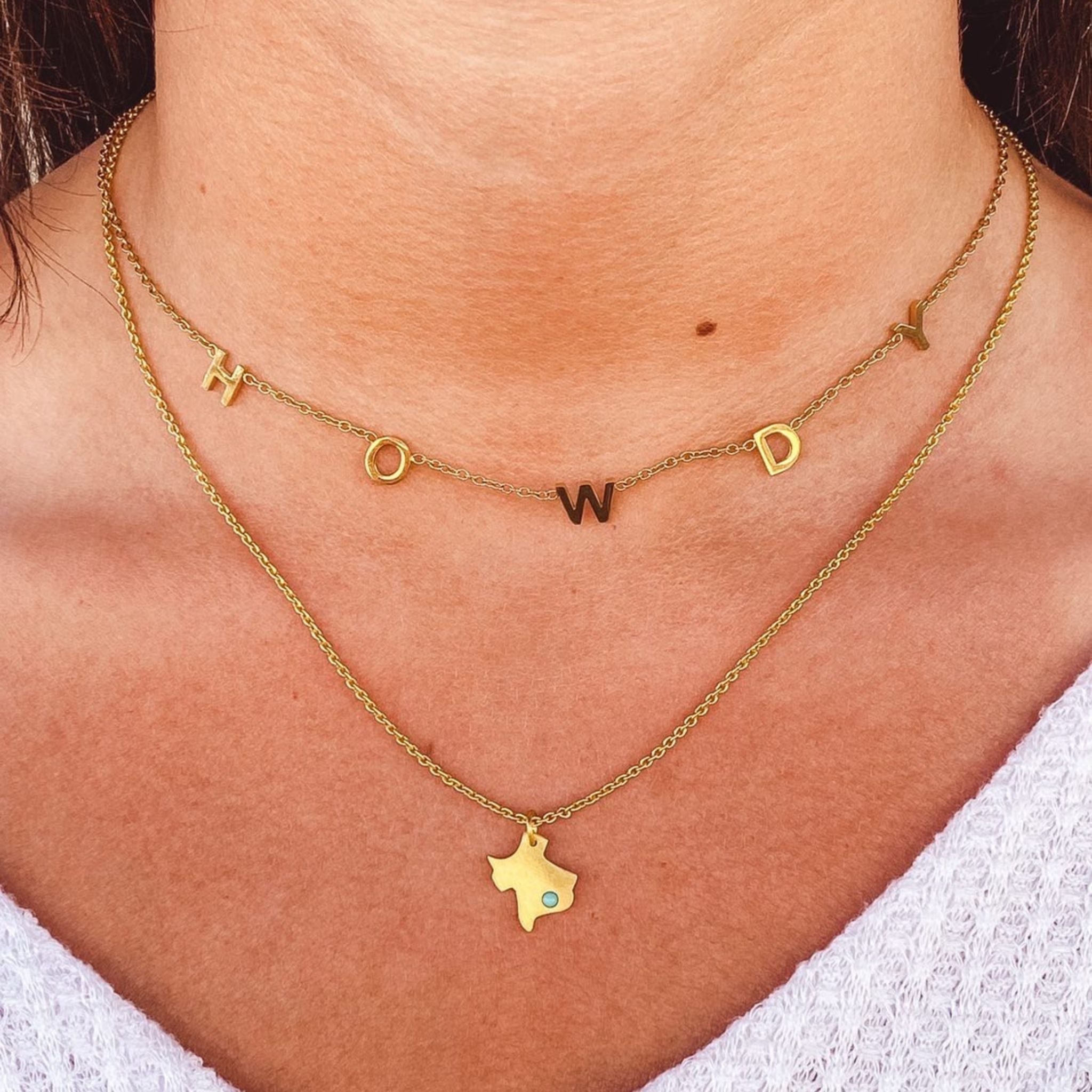Texas Strong Necklace by Christina Greene at Shirley Shoppe