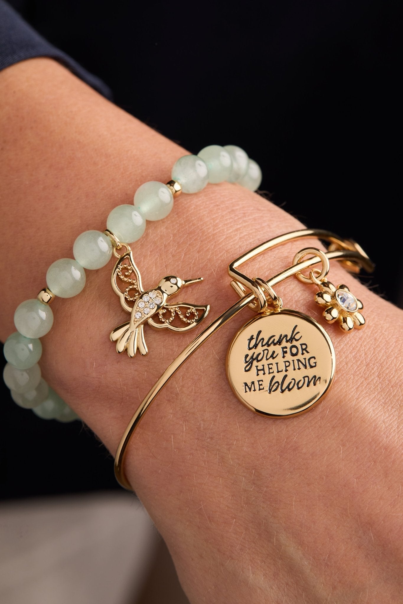 Thank You For Helping Me Bloom' Charm Bangle by ALEX AND ANI at Shirley Shoppe