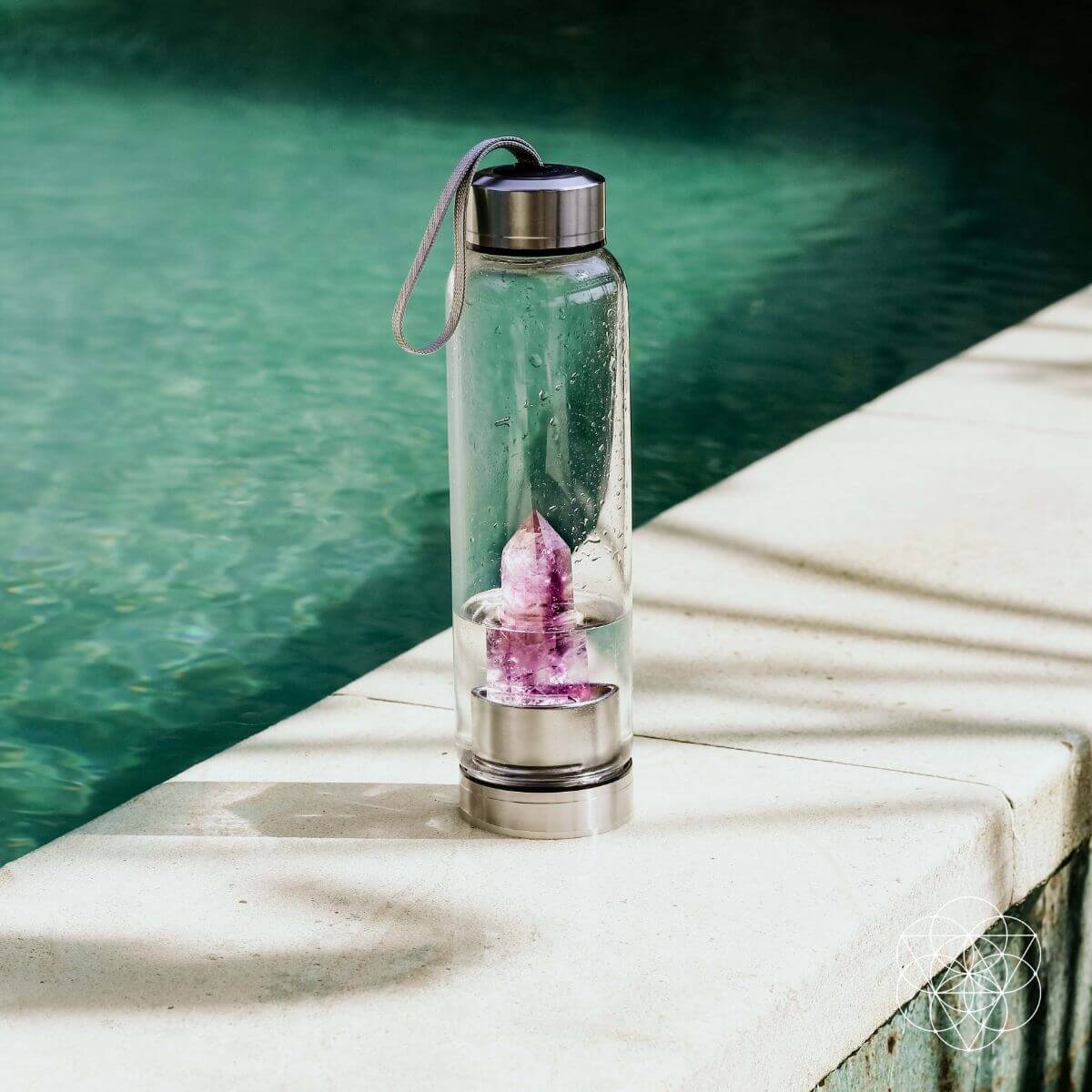 The Amethyst Healing Water Bottle by Conscious Items at Shirley Shoppe