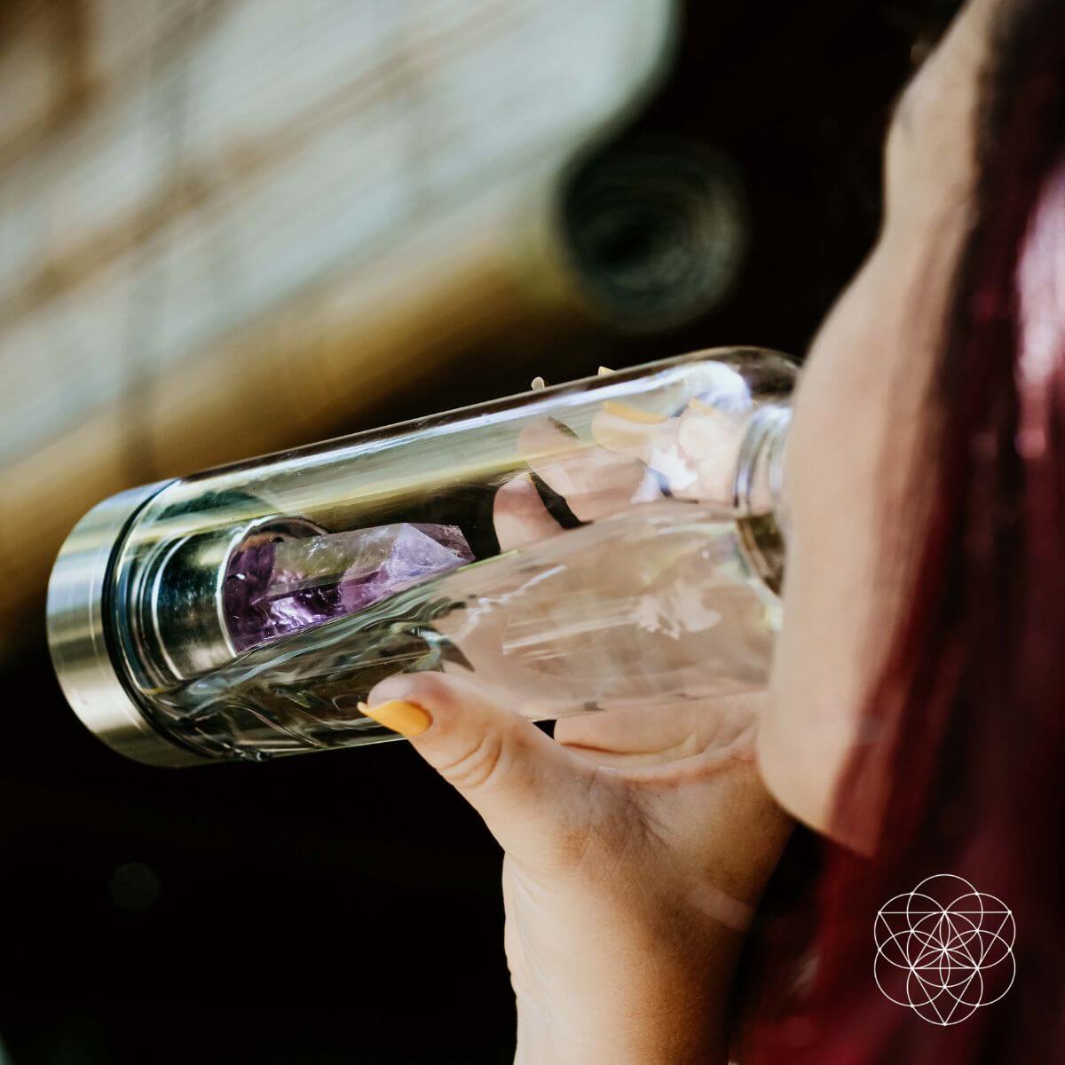 The Amethyst Healing Water Bottle by Conscious Items at Shirley Shoppe