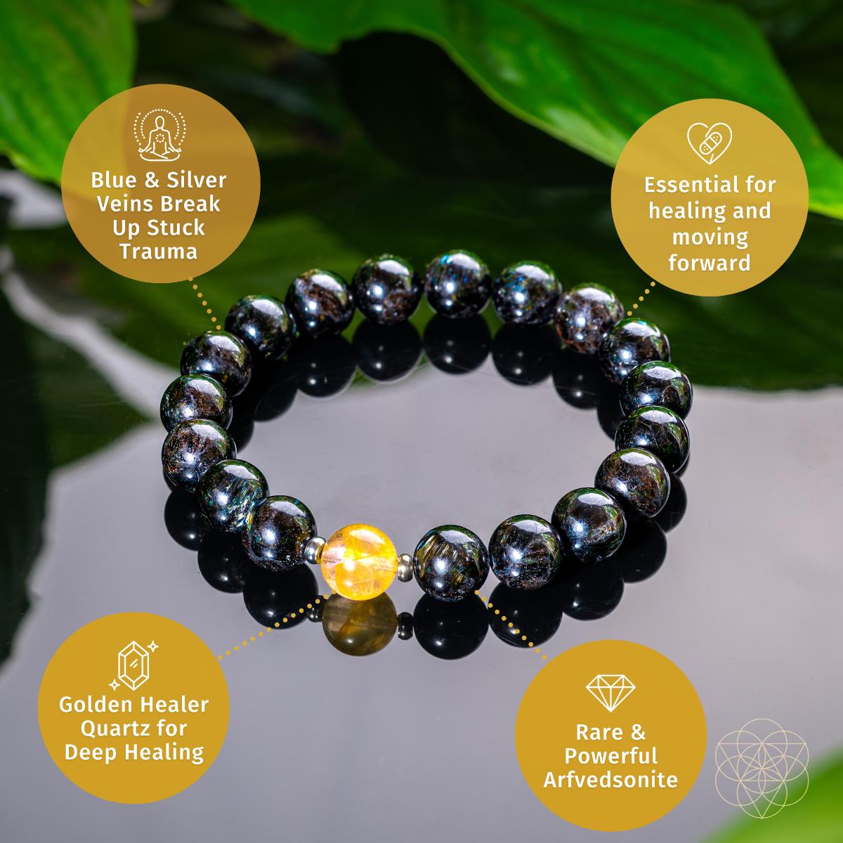 The Arfvedsonite Deep Healing Bracelet by Conscious Items at Shirley Shoppe