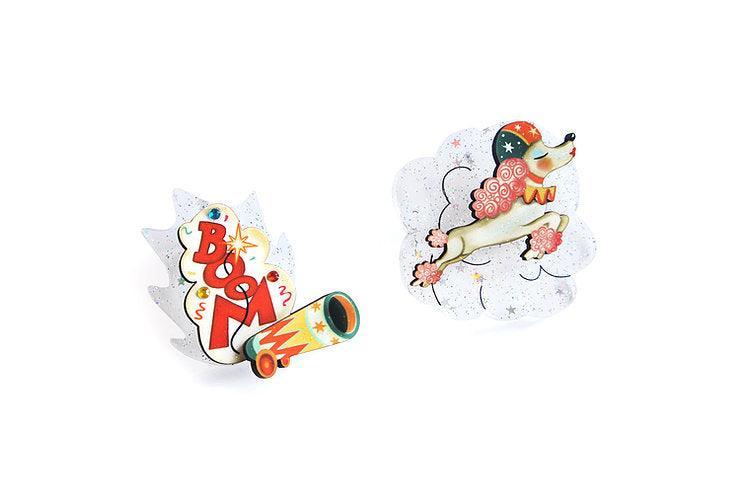 The Bullet Poodle Brooches Halloween Brooch by Laliblue by Quirks! at Shirley Shoppe