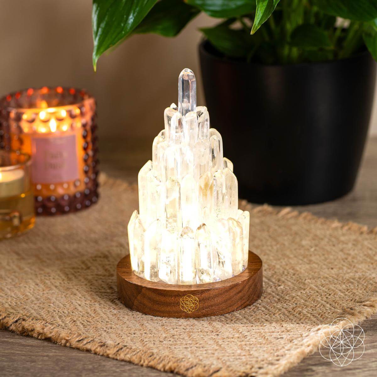 The Clear Quartz Manifestation Tower Lamp by Conscious Items at Shirley Shoppe