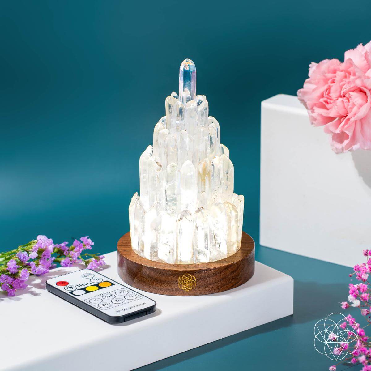 The Clear Quartz Manifestation Tower Lamp by Conscious Items at Shirley Shoppe