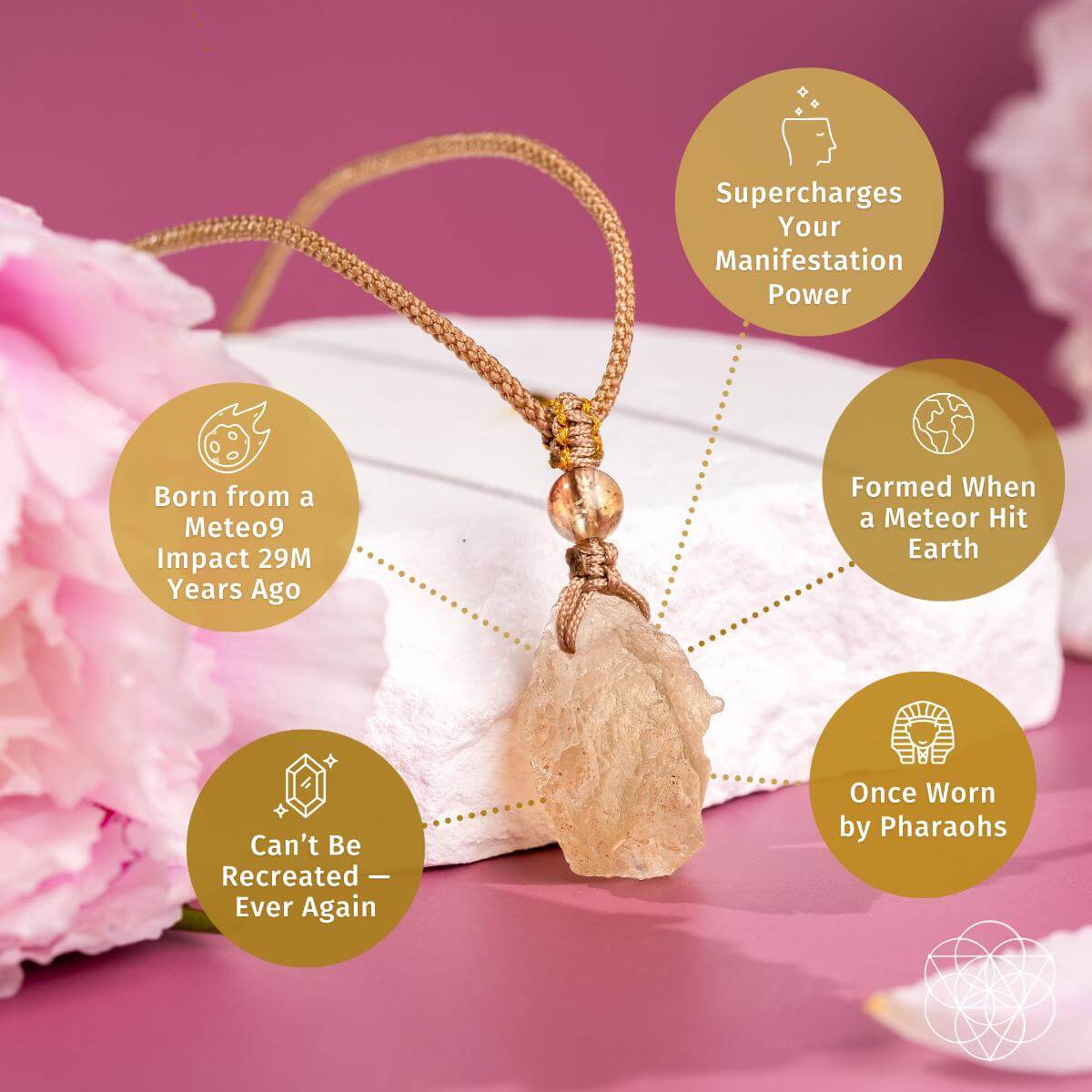 The Destiny Relic – Libyan Desert Glass Pendant by Conscious Items at Shirley Shoppe