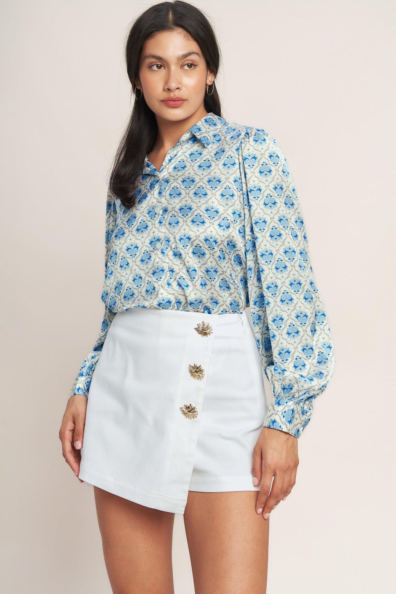 THE DETAILS MAKE IT WOVEN SKORT by Flying Tomato at Shirley Shoppe