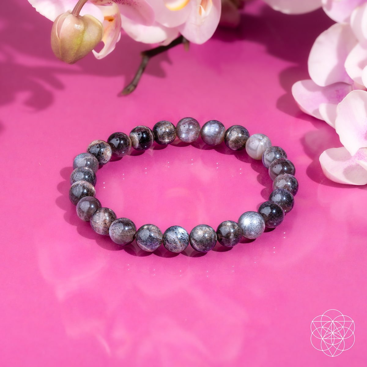 The Empath’s Cord Cutter – Black Moonstone Bracelet by Conscious Items at Shirley Shoppe